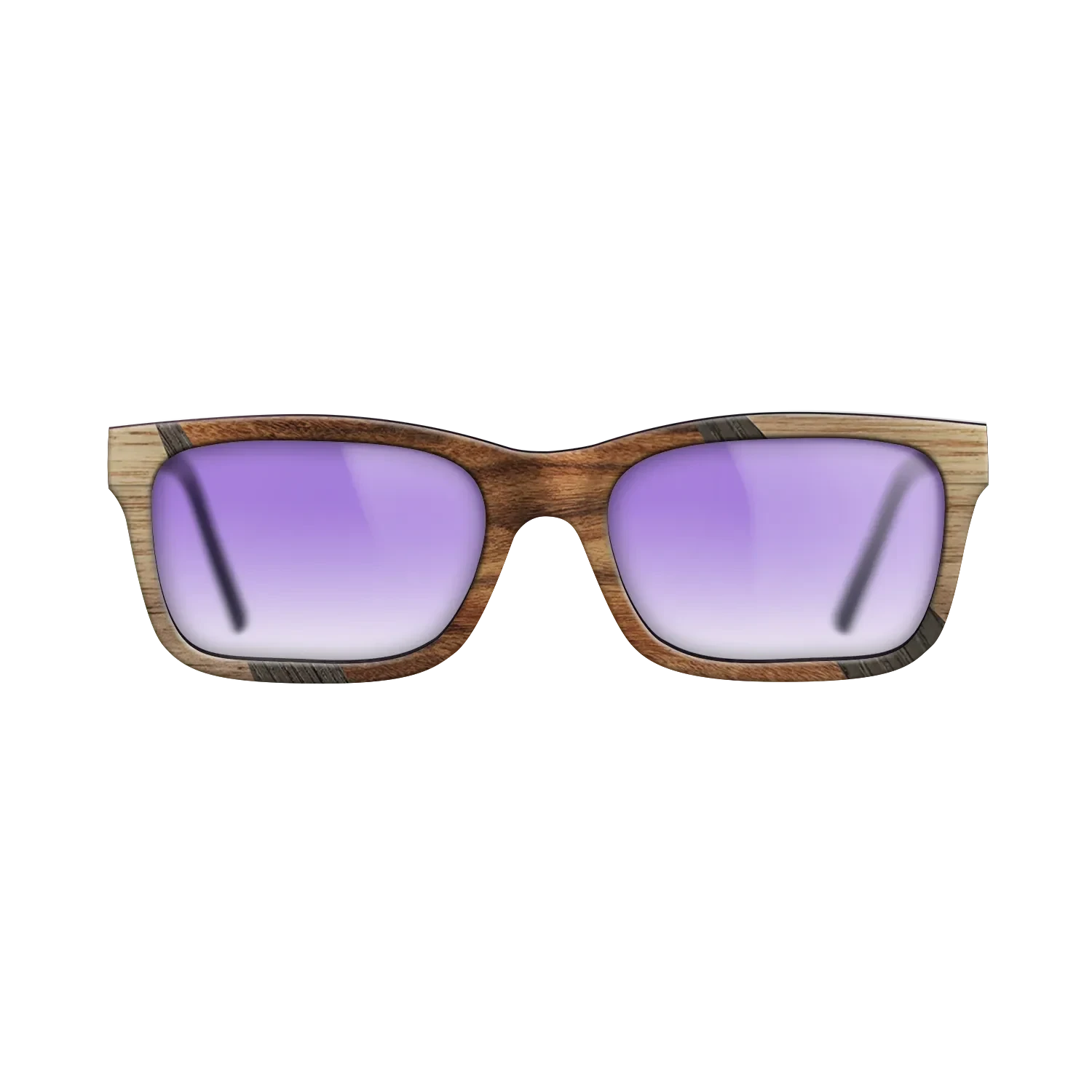 Santos Rosewood Dark,Ziricote Dark Quartered,Walnut Claro Light,Walnut: Straight Grain,Fumed Oak: Fractal - The Sage - Rectangle - SIRIS wood optic