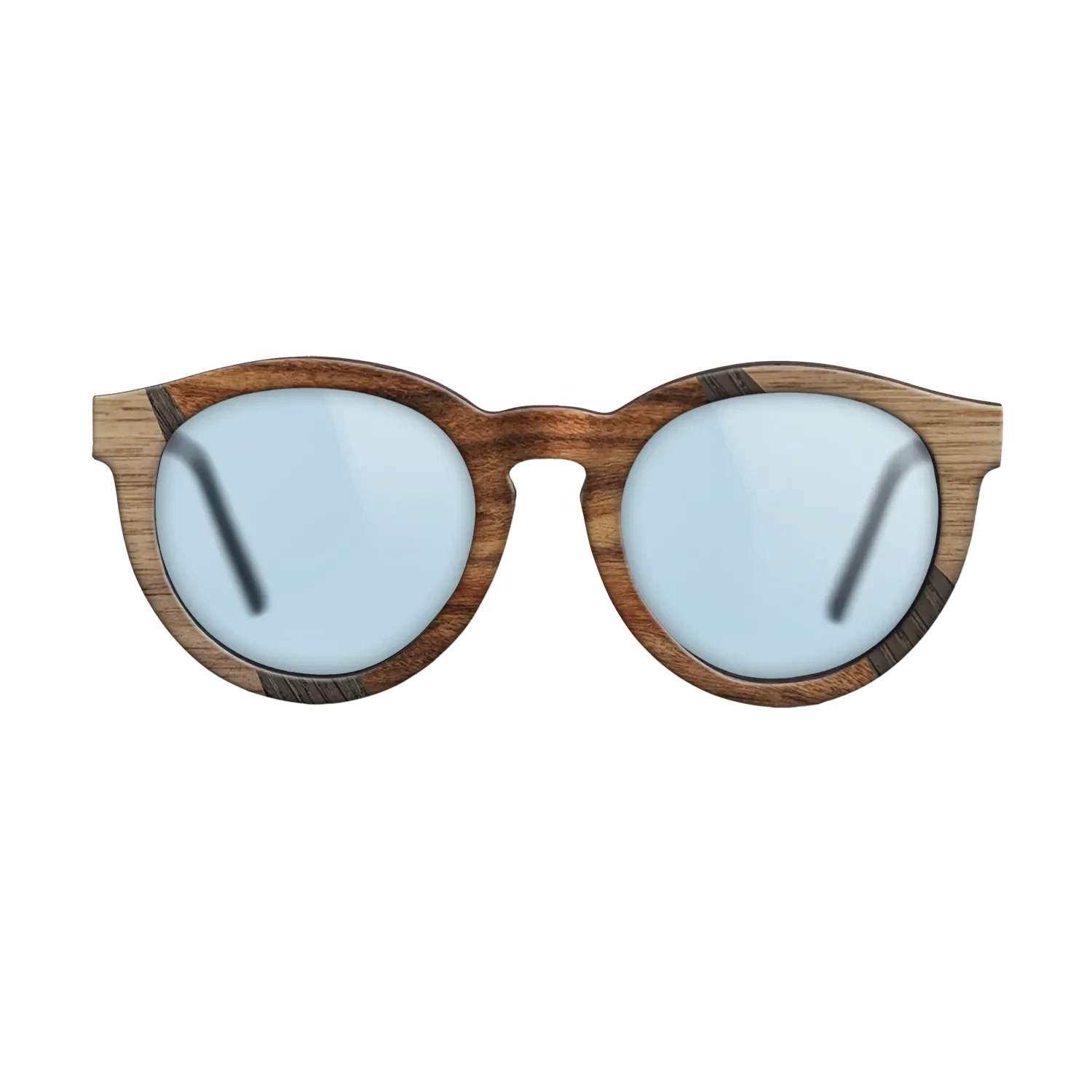 Santos Rosewood Dark,Ziricote Dark Quartered,Walnut Claro Light,Walnut: Straight Grain,Fumed Oak: Fractal - The Rebel - Round - SIRIS wood optic