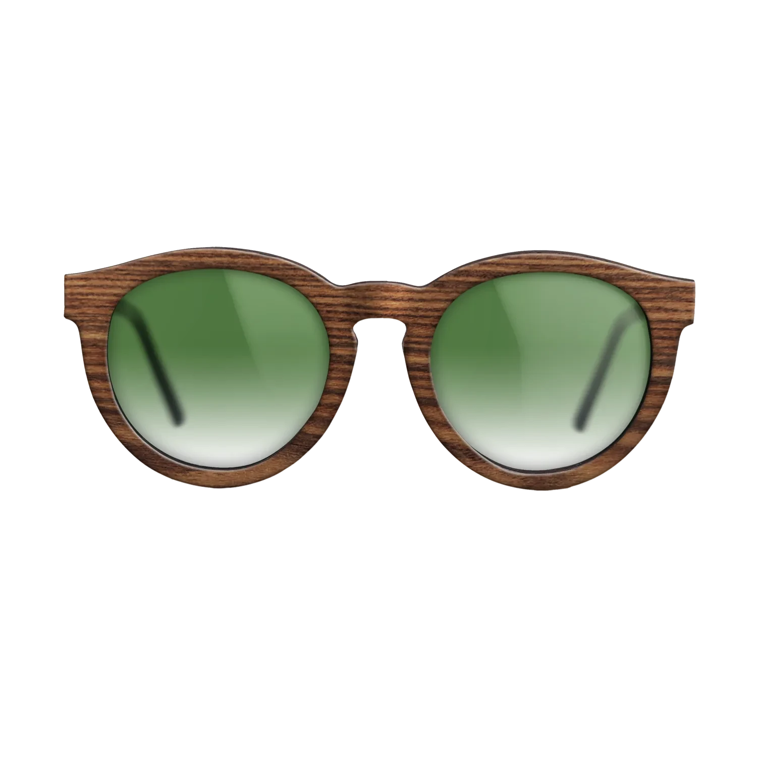 Walnut: Straight Grain,Santos Rosewood Dark: Single Cut - The Rebel - Round - SIRIS wood optic