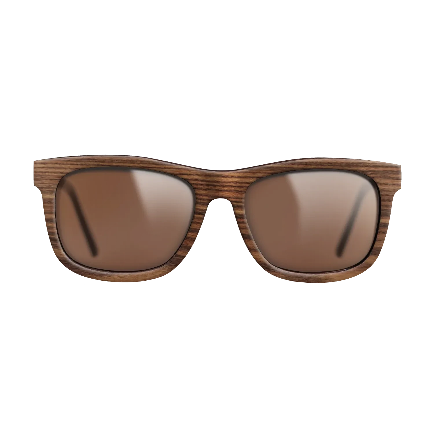 Walnut: Straight Grain,Santos Rosewood Dark: Single Cut - The Hero - Square - SIRIS wood optic