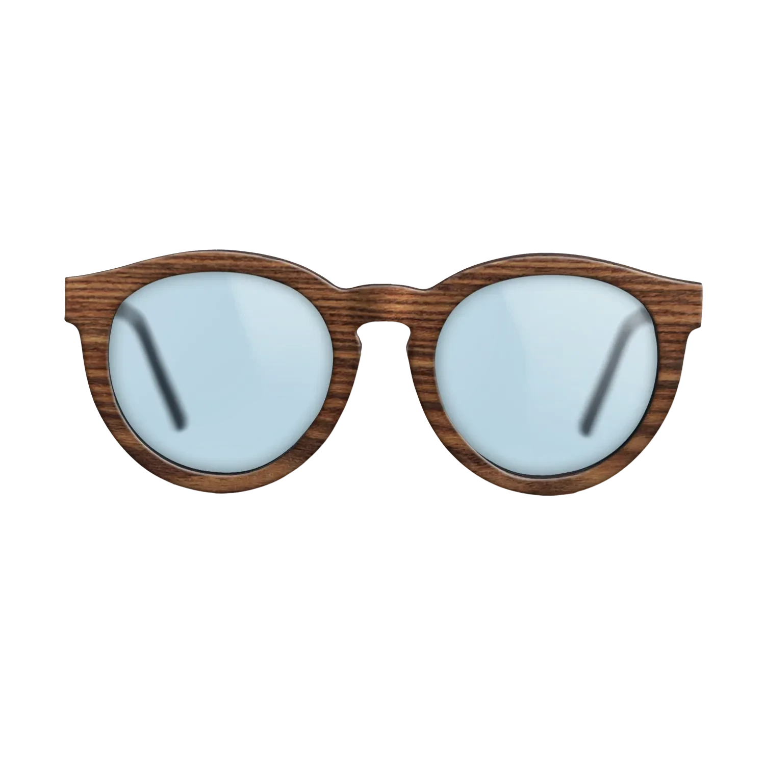 Walnut: Straight Grain,Santos Rosewood Dark: Single Cut - The Rebel - Round - SIRIS wood optic