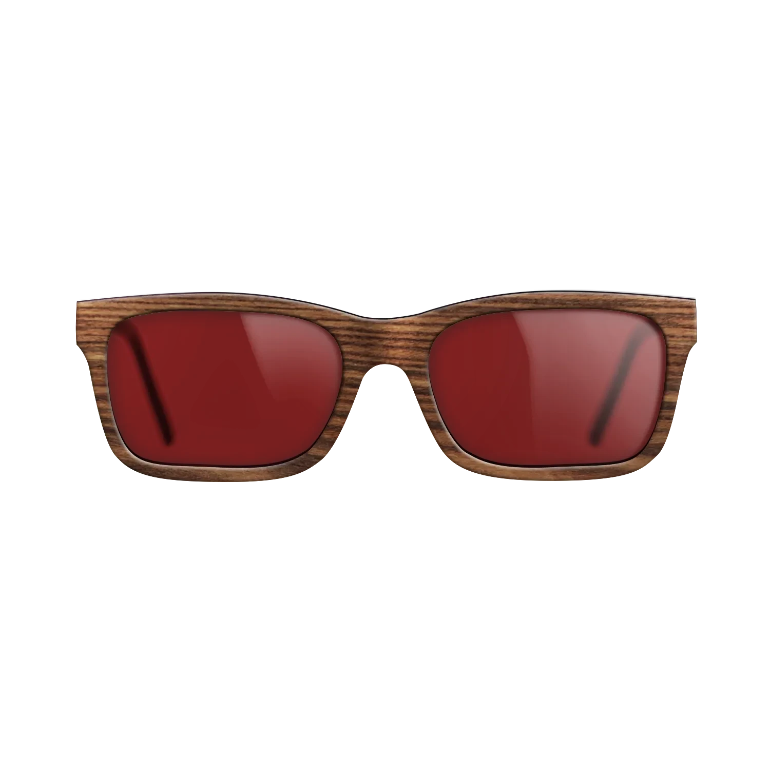 Walnut: Straight Grain,Santos Rosewood Dark: Single Cut - The Sage - Block - SIRIS wood optic