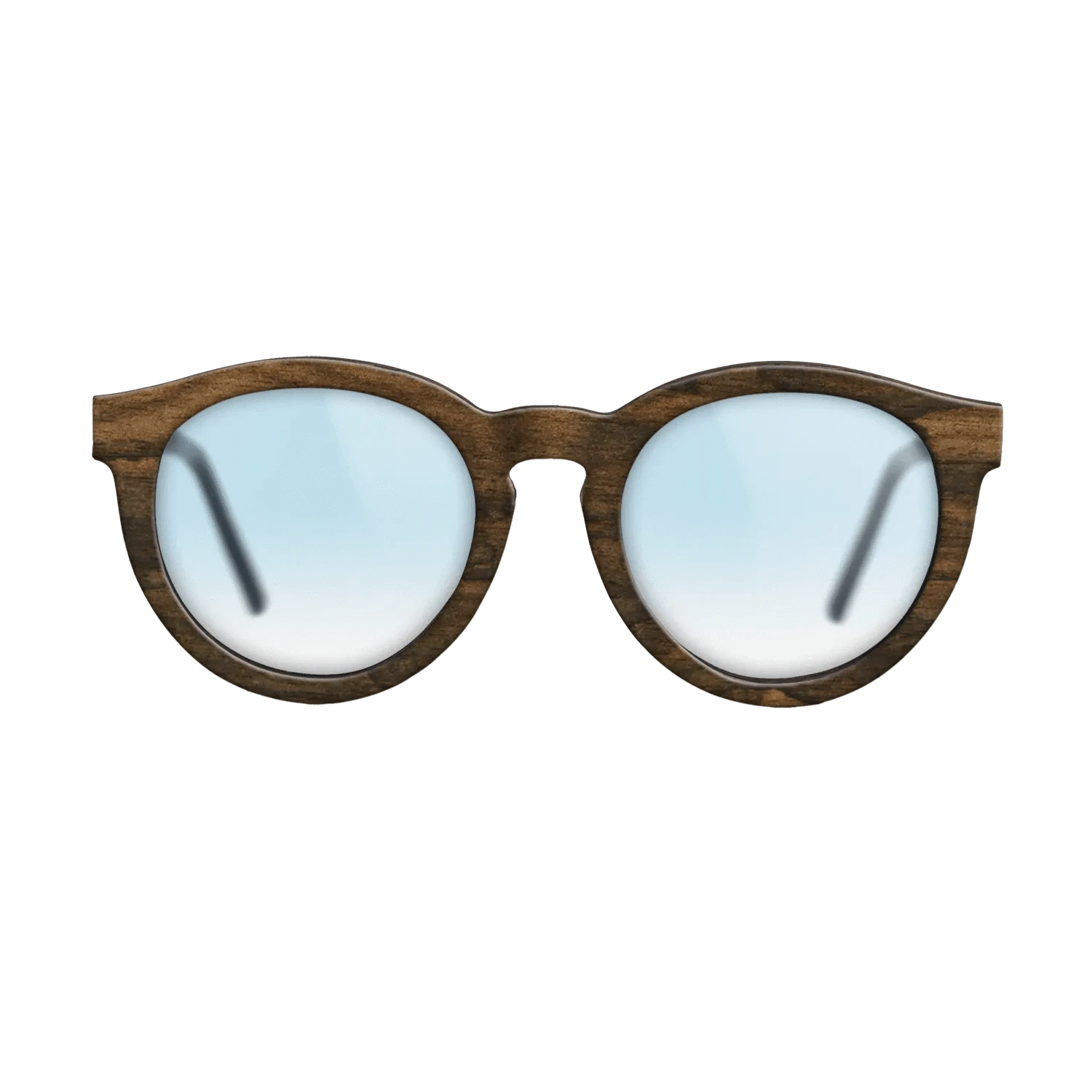 Ziricote Dark Quartered,Walnut: Straight Grain: Single Cut - The Rebel - Round - SIRIS wood optic