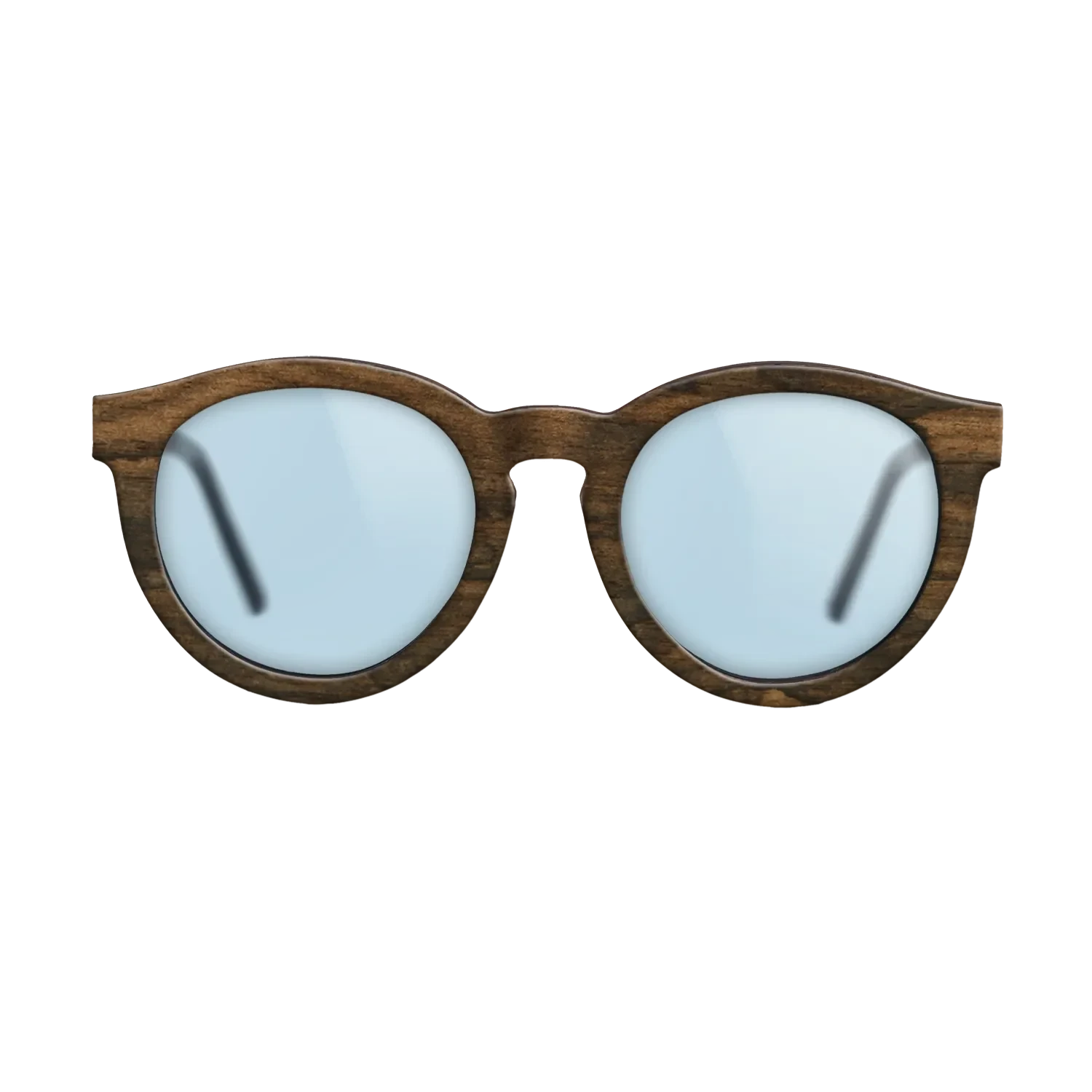 Ziricote Dark Quartered,Walnut: Straight Grain: Single Cut - The Rebel - Round - SIRIS wood optic