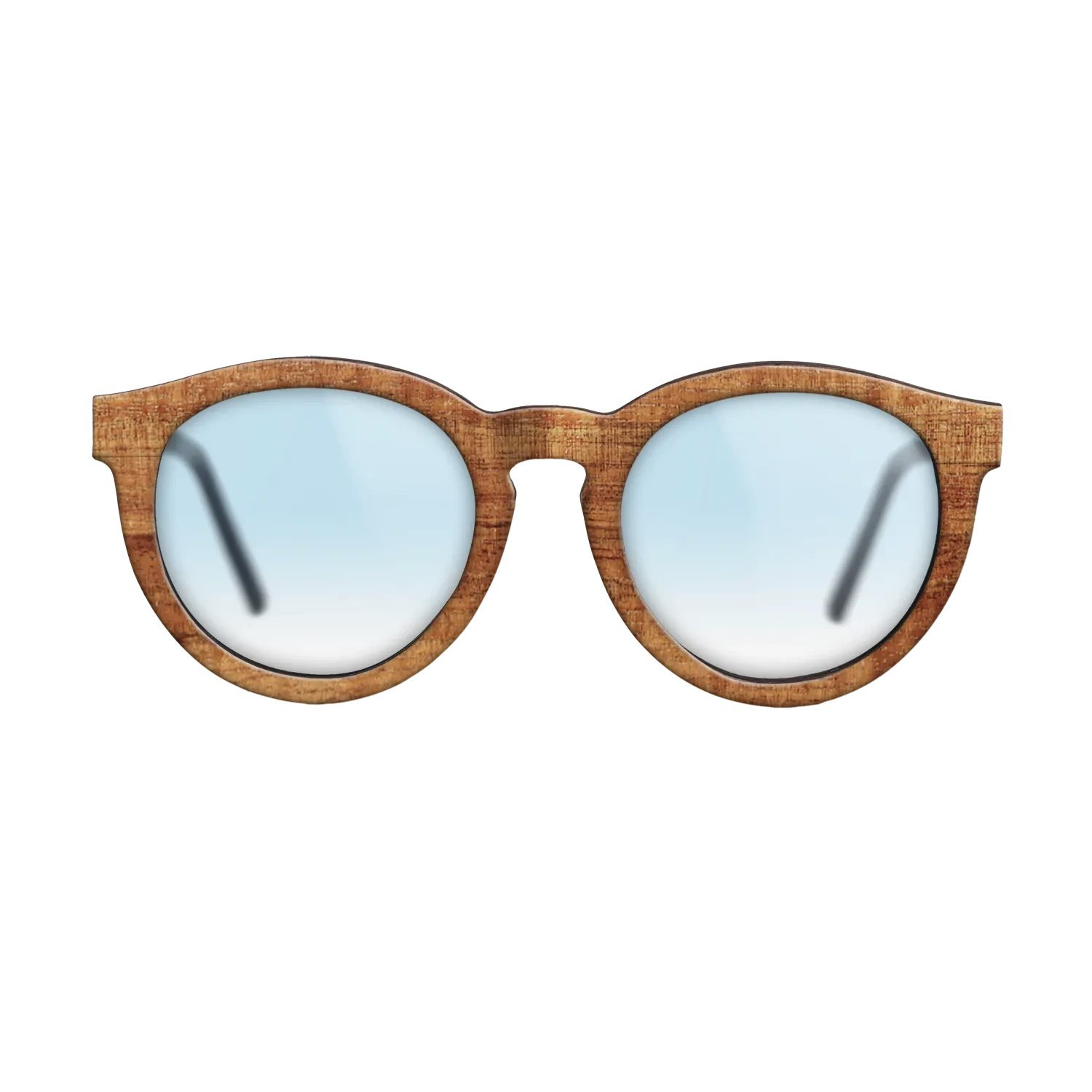 Walnut: Straight Grain,Koa: Single Cut - The Rebel - Round - SIRIS wood optic