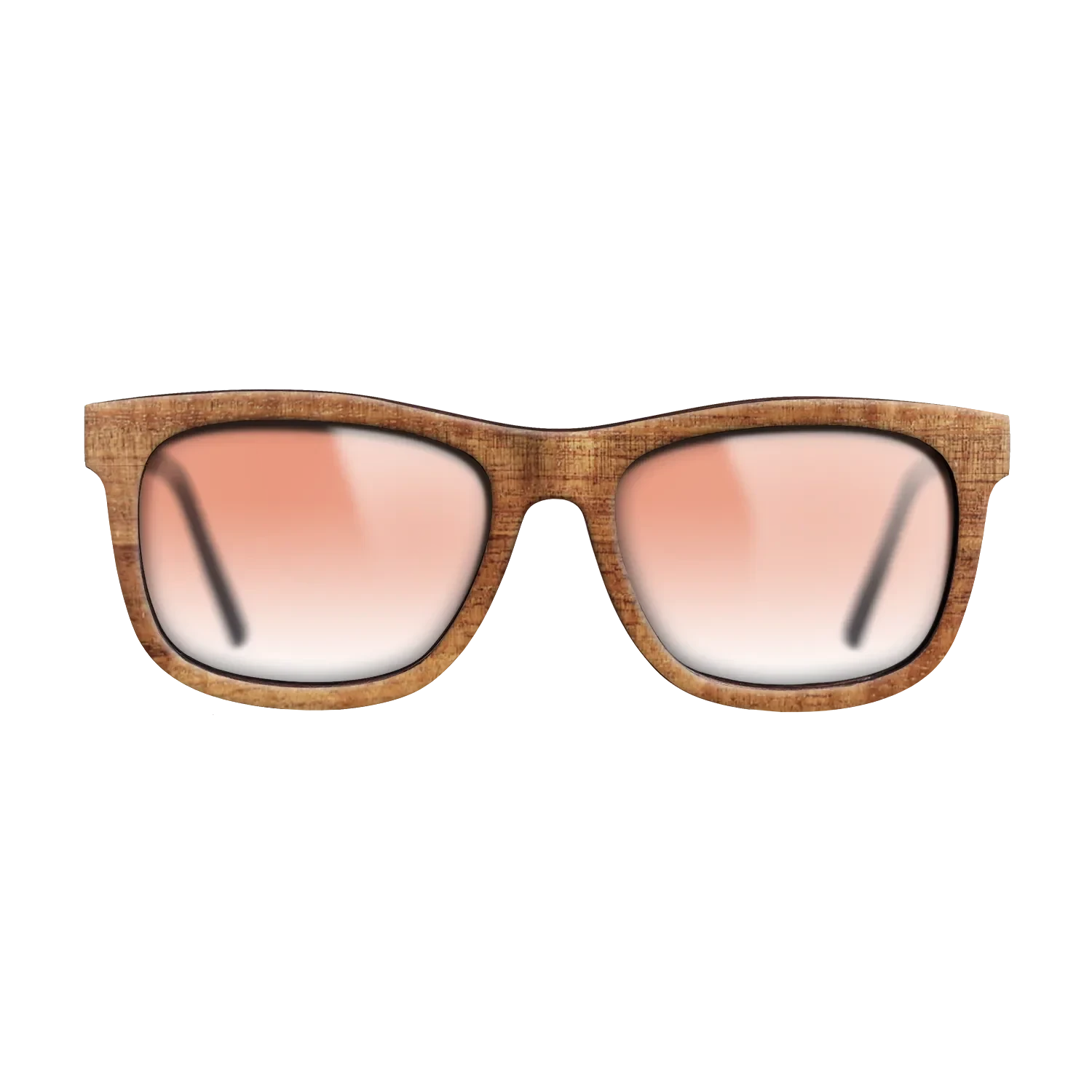 Walnut: Straight Grain,Koa: Single Cut - The Hero - Square - SIRIS wood optic