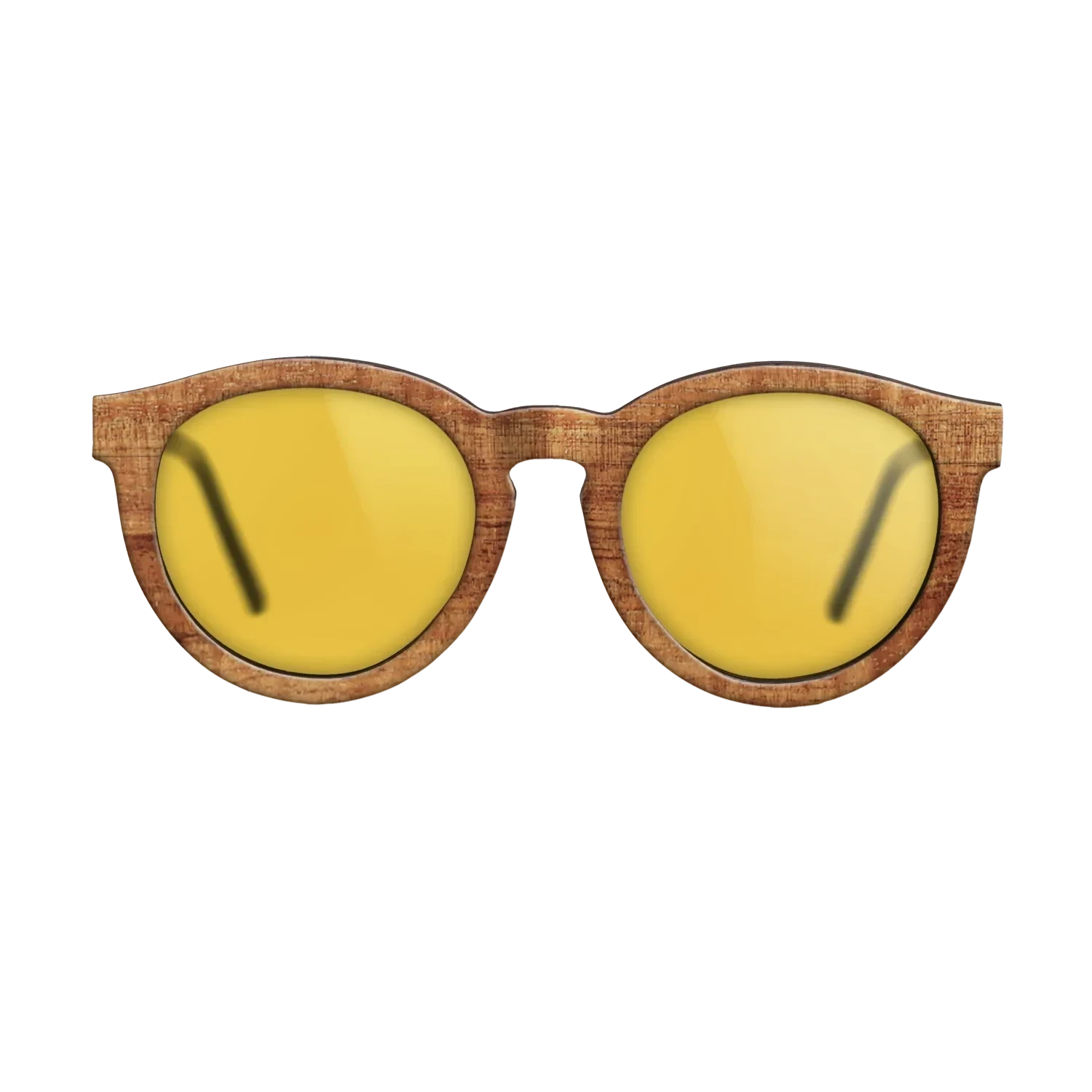 Walnut: Straight Grain,Koa: Single Cut - The Rebel - Round - SIRIS wood optic