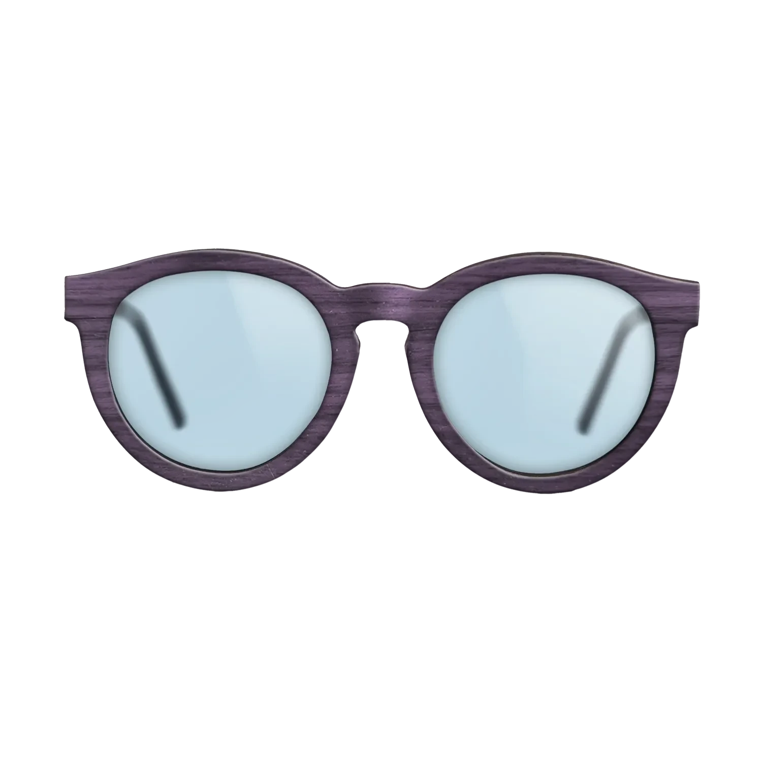 Poplar Dyed: Turquoise,Walnut: Straight Grain: Single Cut - The Rebel - Round - SIRIS wood optic