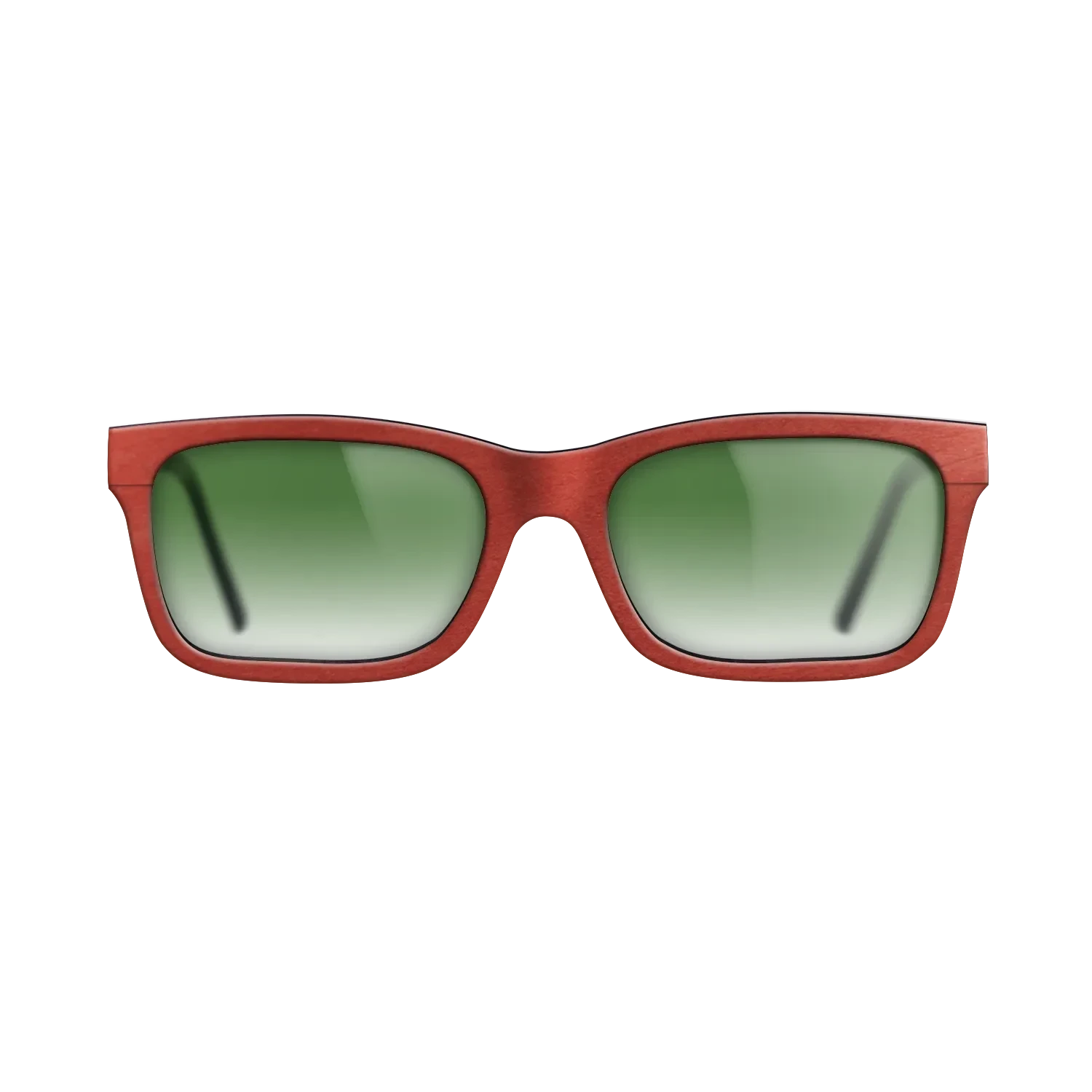 Walnut: Straight Grain,Poplar Dyed: Red: Single Cut - The Sage - Block - Chroma - SIRIS wood optic