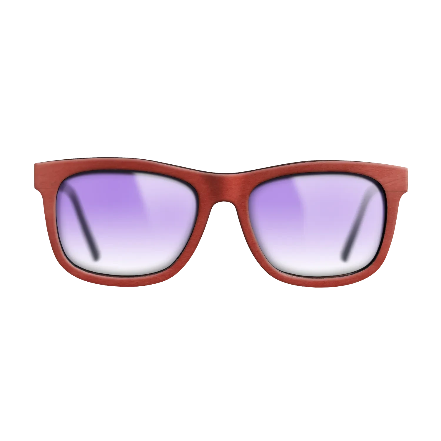 Walnut: Straight Grain,Poplar Dyed: Red: Single Cut - The Hero - Square - Chroma - SIRIS wood optic