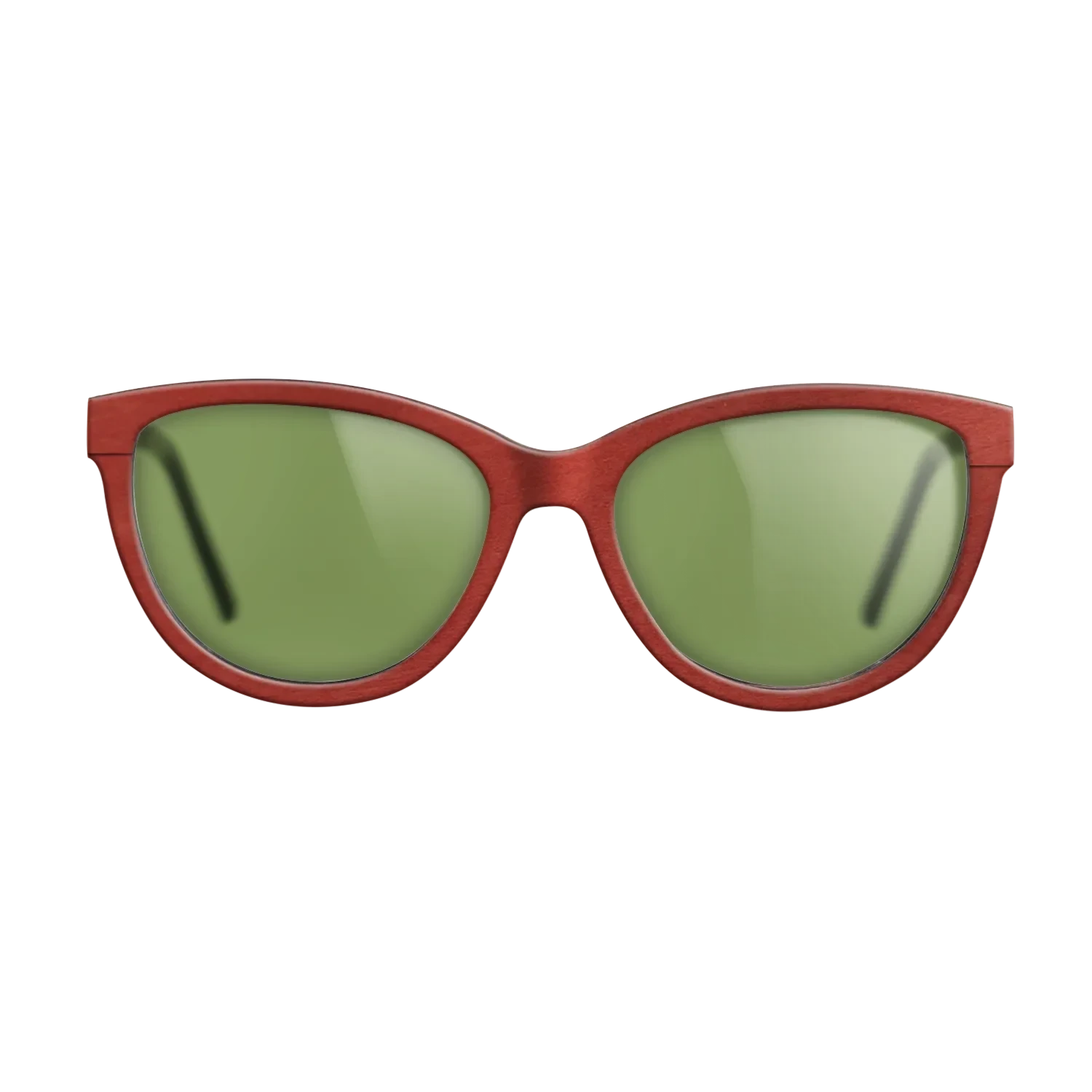 Walnut: Straight Grain,Poplar Dyed: Red: Single Cut - The Maiden - Cat - Chroma - SIRIS wood optic