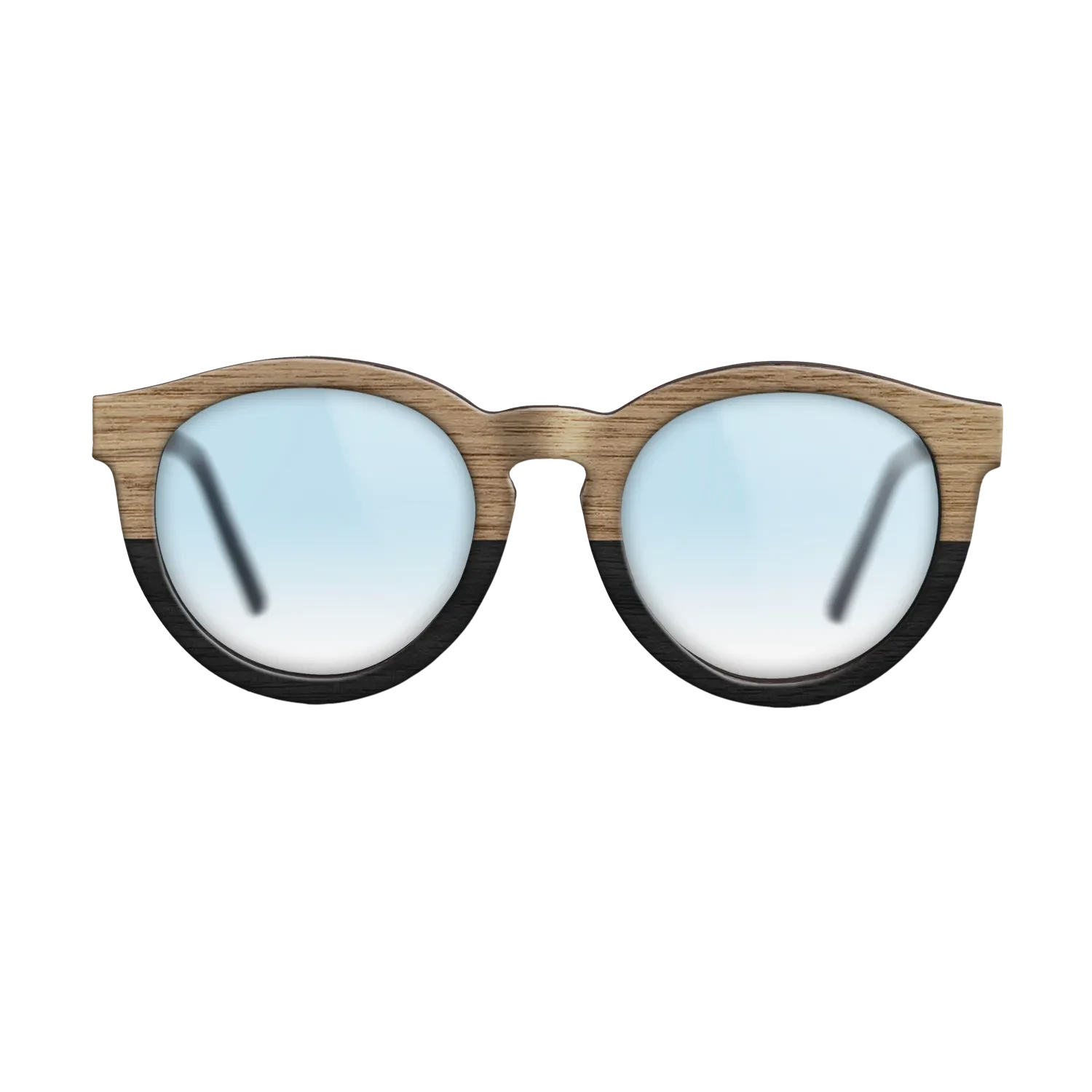 Sumi-e black dyed Straght Grain Walnut: Sumi-e - The Rebel - Round - 2055 - SIRIS wood optic