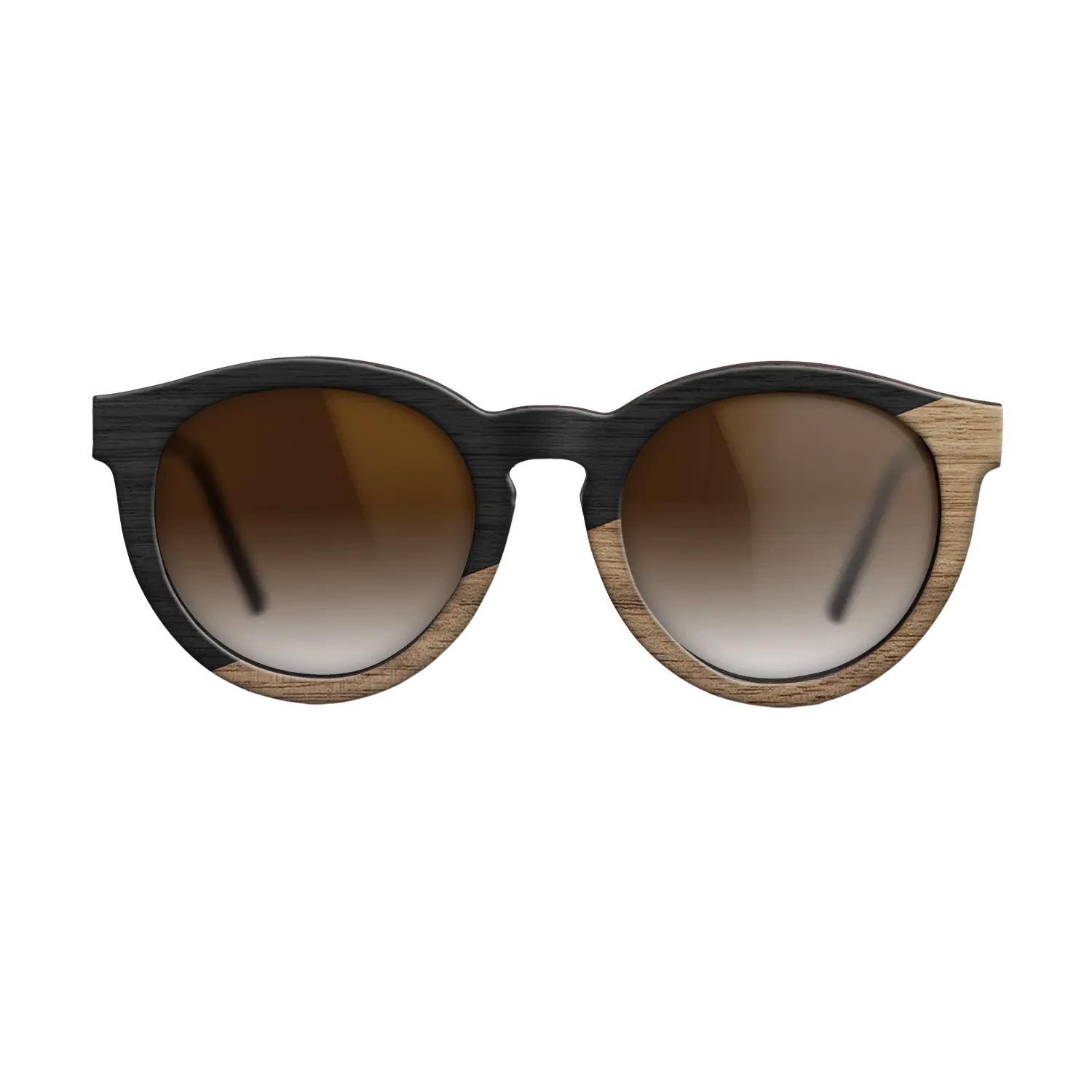 Sumi-e black dyed Straght Grain Walnut: Sumi-e - The Rebel - Round - SIRIS wood optic