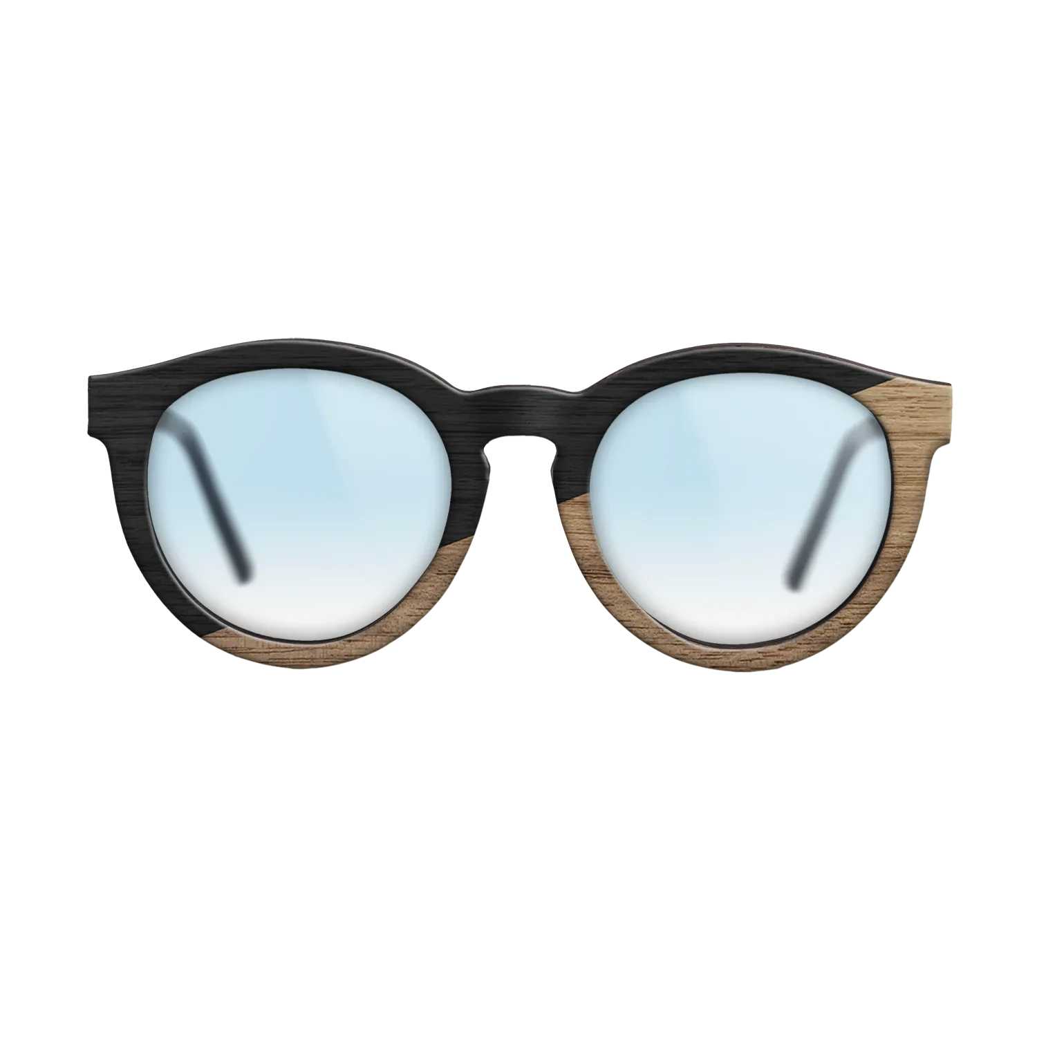 Sumi-e black dyed Straght Grain Walnut: Sumi-e - The Rebel - Round - SIRIS wood optic