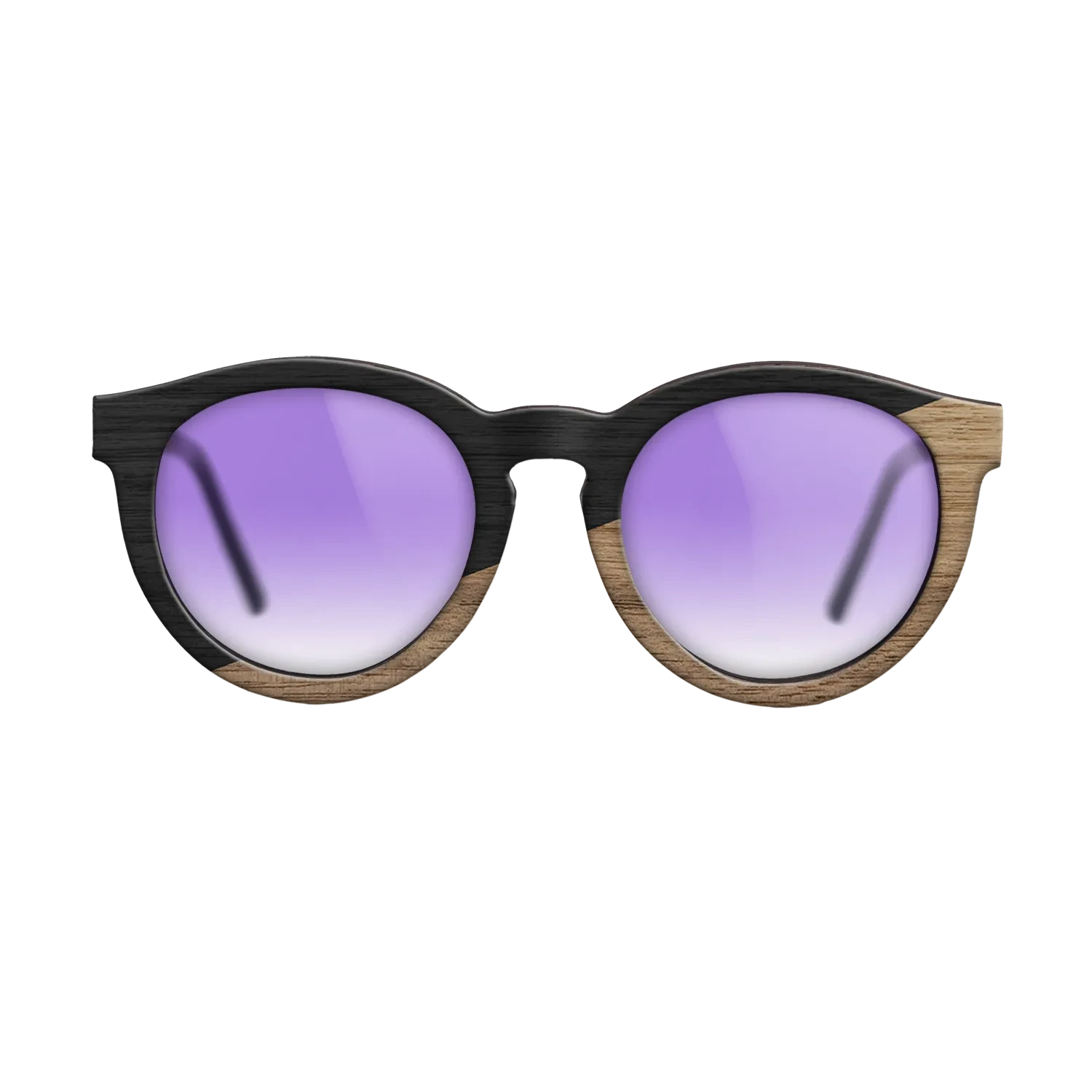 Sumi-e black dyed Straght Grain Walnut: Sumi-e - The Rebel - Round - SIRIS wood optic