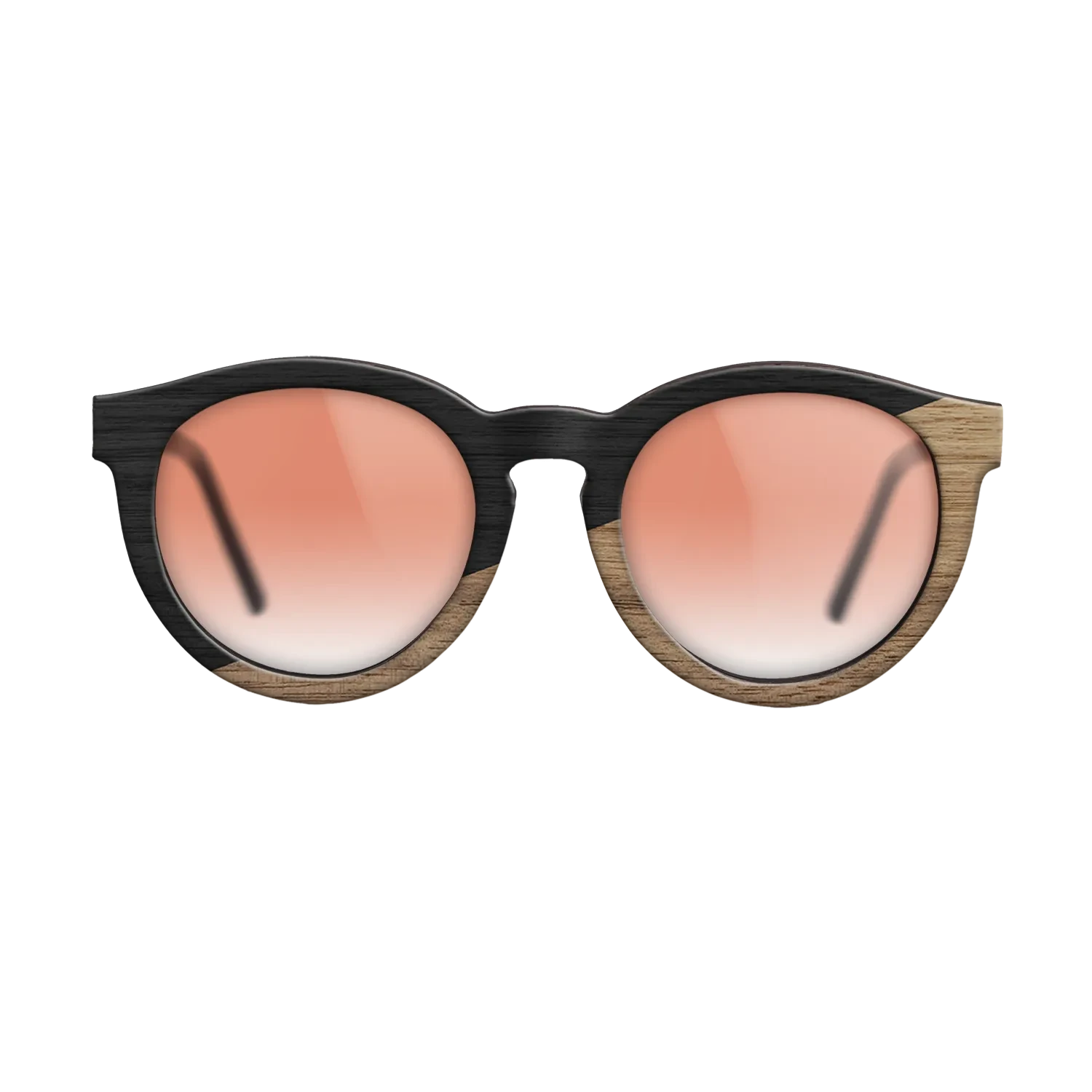 Sumi-e black dyed Straght Grain Walnut: Sumi-e - The Rebel - Round - SIRIS wood optic