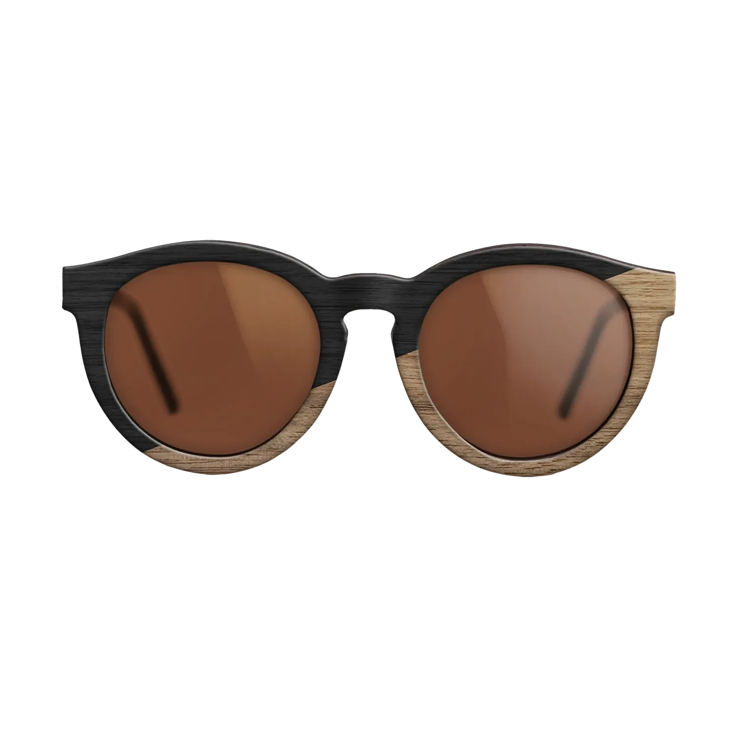 Sumi-e black dyed Straght Grain Walnut: Sumi-e - The Rebel - Round - SIRIS wood optic