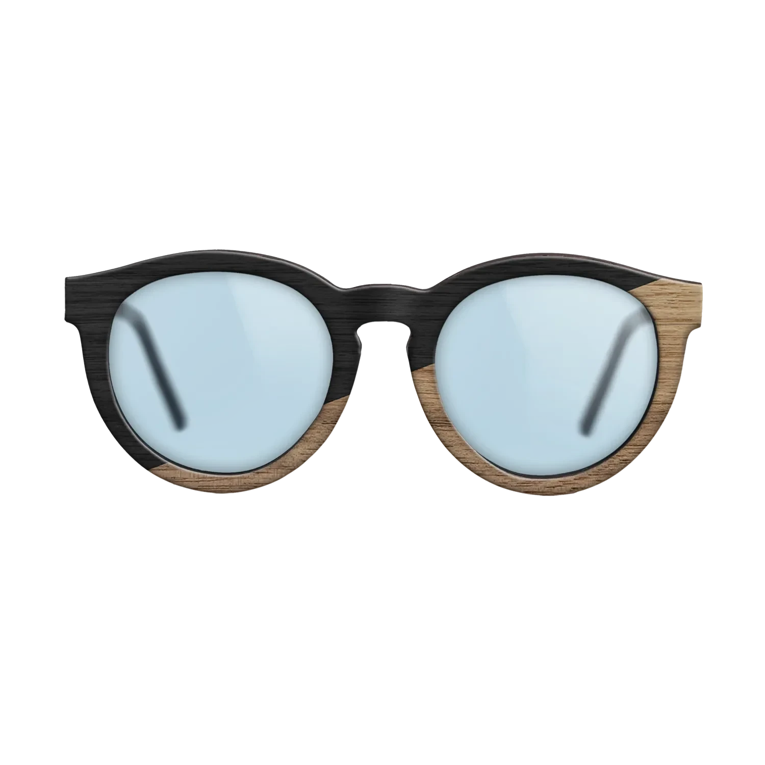 Sumi-e black dyed Straght Grain Walnut: Sumi-e - The Rebel - Round - SIRIS wood optic