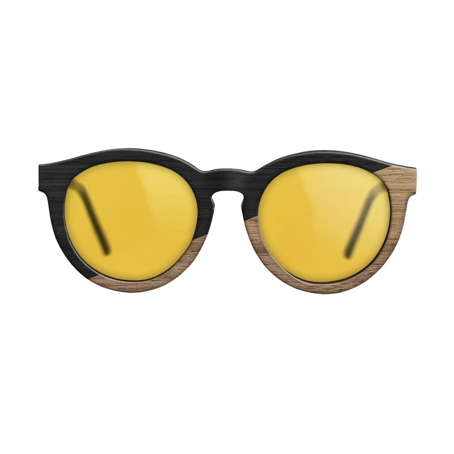 Sumi-e black dyed Straght Grain Walnut: Sumi-e - The Rebel - Round - SIRIS wood optic