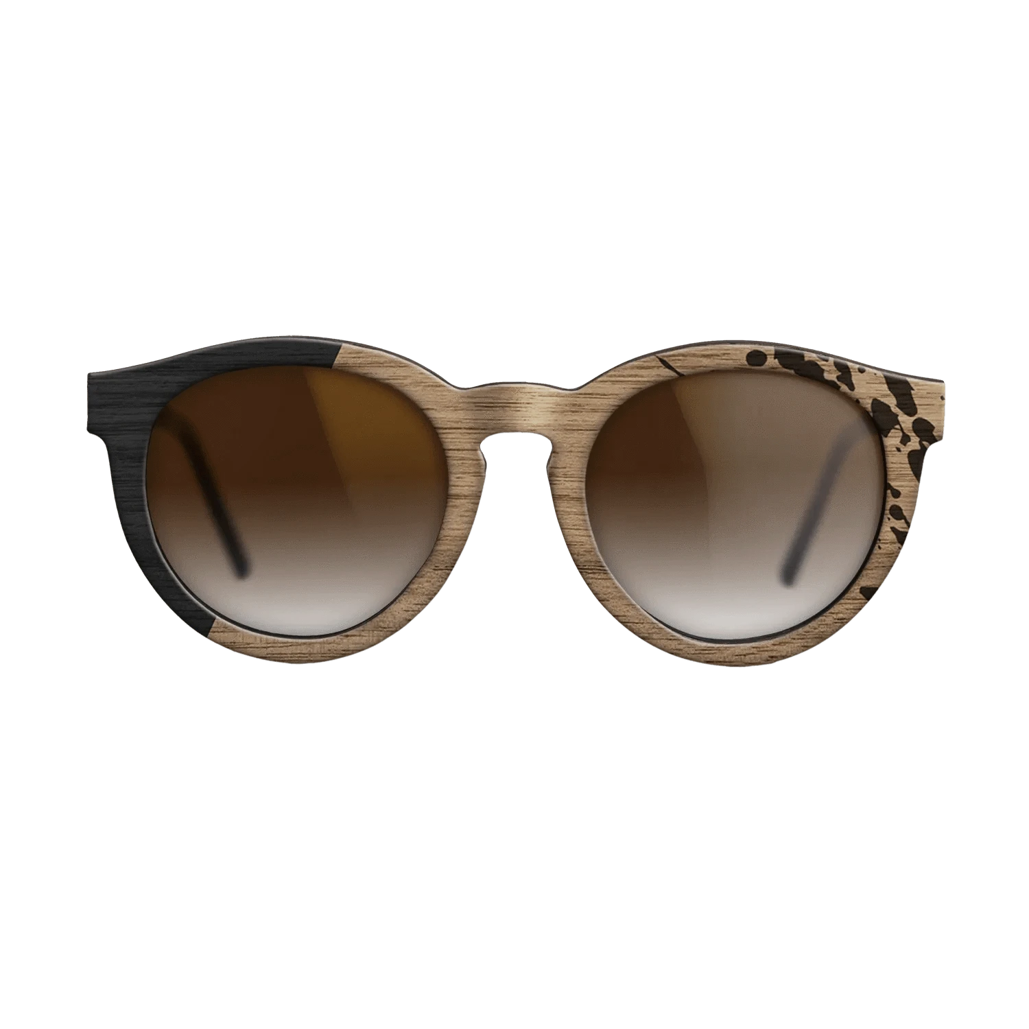 Sumi-e black dyed Straght Grain Walnut: Sumi-e - The Rebel - Round - 702 - SIRIS wood optic