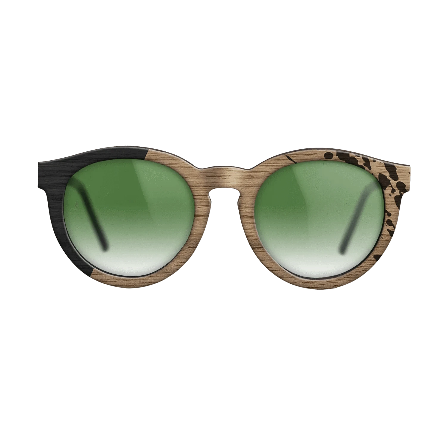 Sumi-e black dyed Straght Grain Walnut: Sumi-e - The Rebel - Round - 702 - SIRIS wood optic