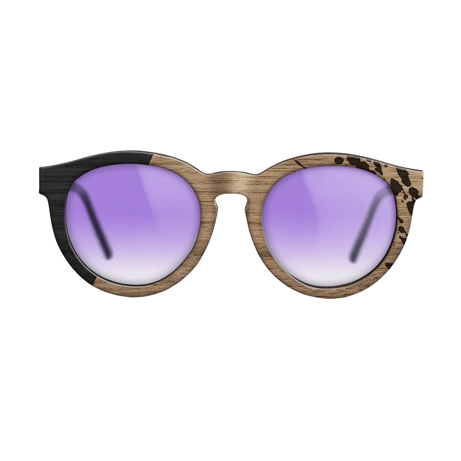 Sumi-e black dyed Straght Grain Walnut: Sumi-e - The Rebel - Round - 702 - SIRIS wood optic