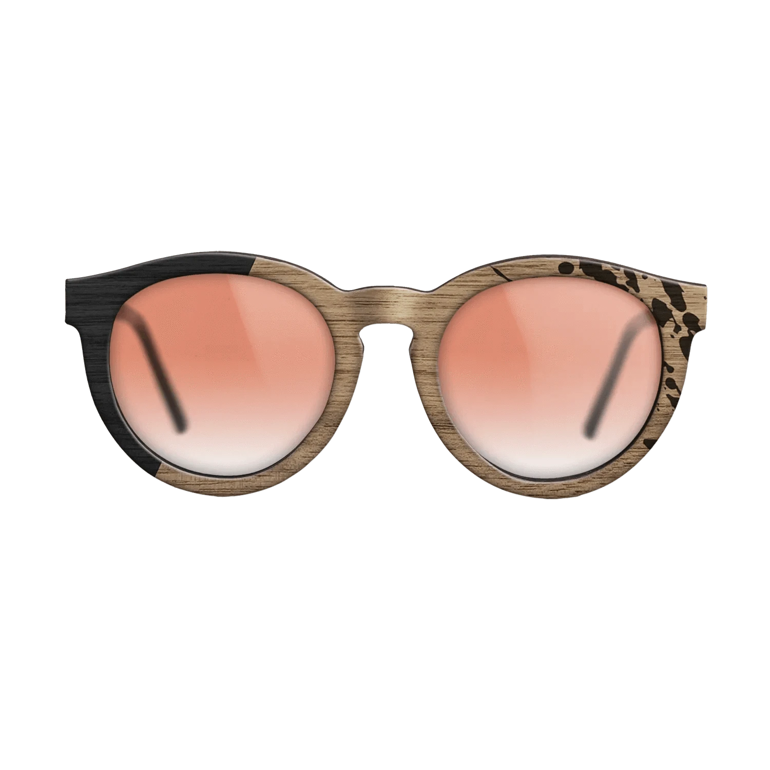 Sumi-e black dyed Straght Grain Walnut: Sumi-e - The Rebel - Round - 702 - SIRIS wood optic