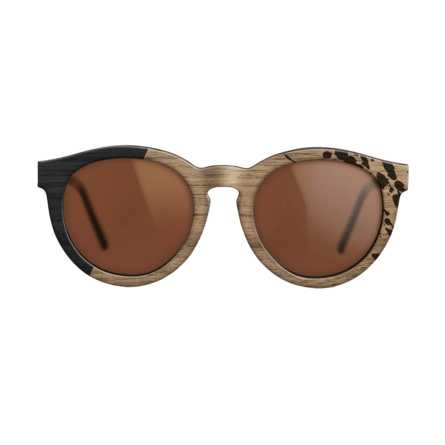 Sumi-e black dyed Straght Grain Walnut: Sumi-e - The Rebel - Round - 702 - SIRIS wood optic