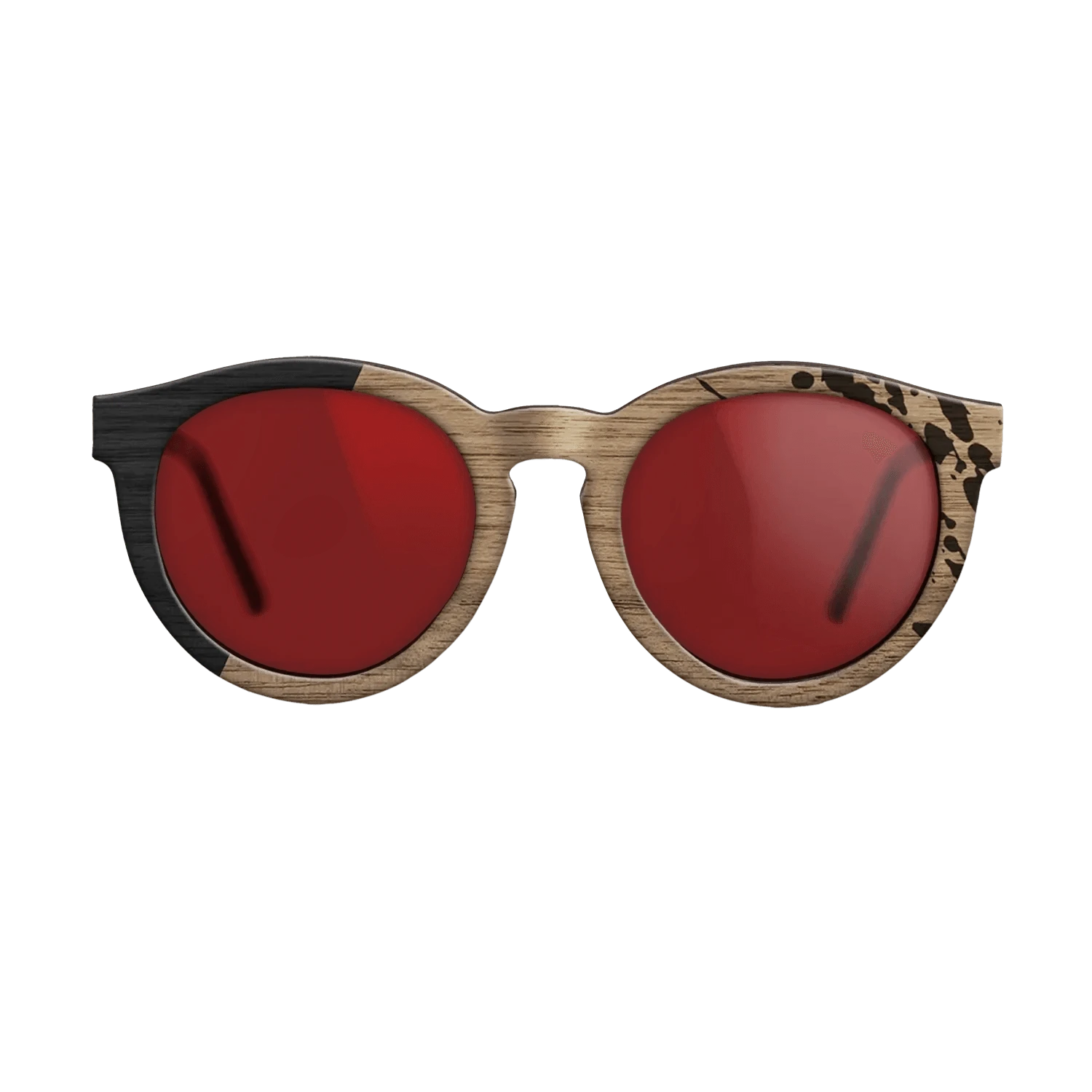 Sumi-e black dyed Straght Grain Walnut: Sumi-e - The Rebel - Round - 702 - SIRIS wood optic