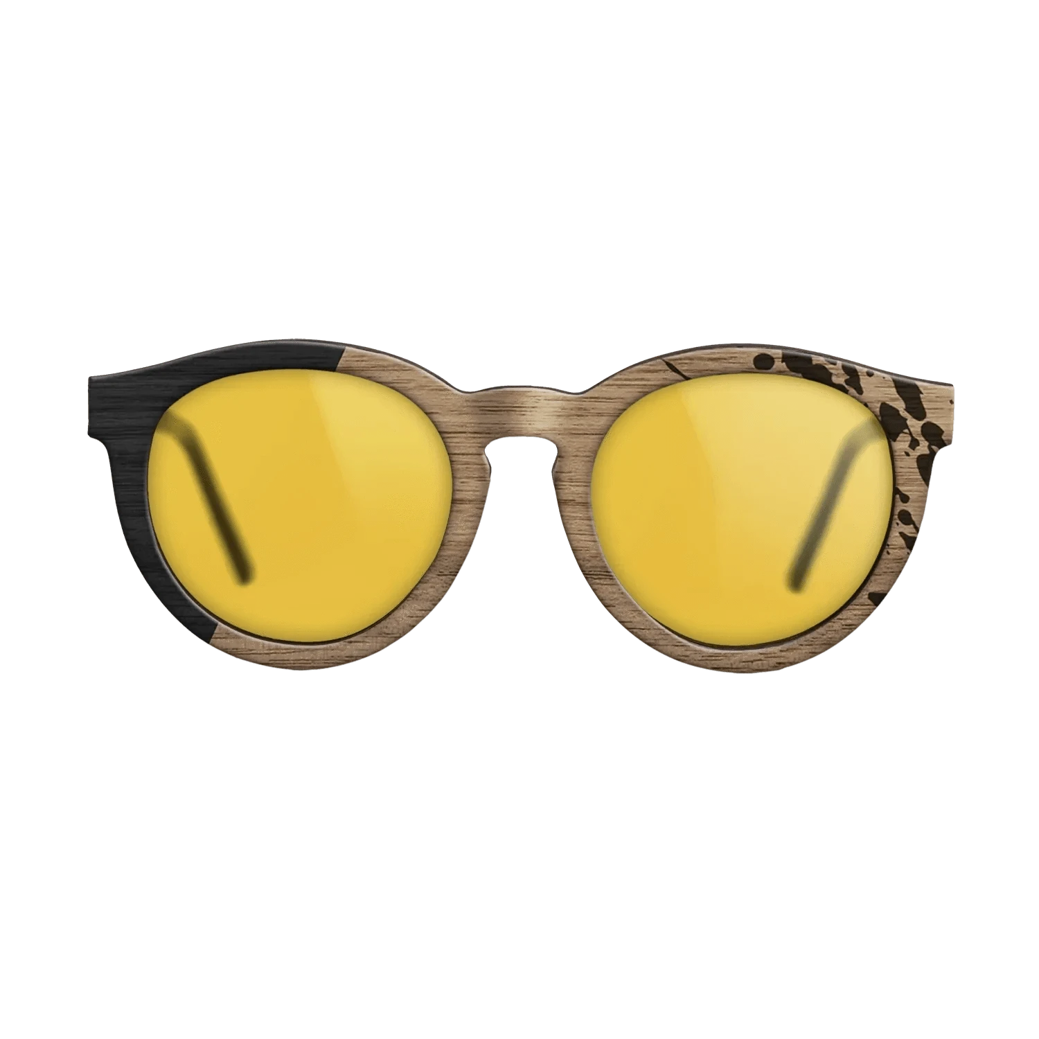 Sumi-e black dyed Straght Grain Walnut: Sumi-e - The Rebel - Round - 702 - SIRIS wood optic