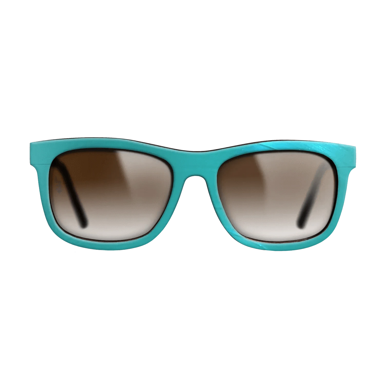 Turquoise Vinyl Front Walnut - The Hero - Square - 2208 - SIRIS wood optic