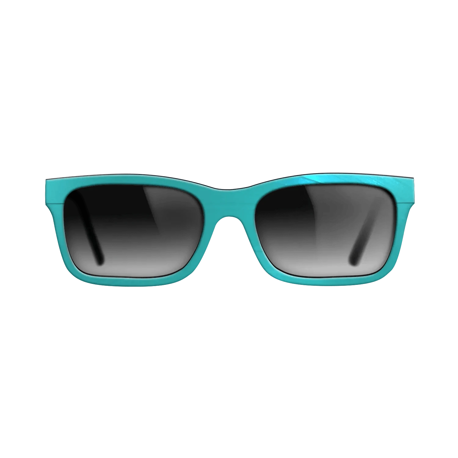 Turquoise Vinyl Front Walnut - The Sage - Rectangle - 2208 - SIRIS wood optic