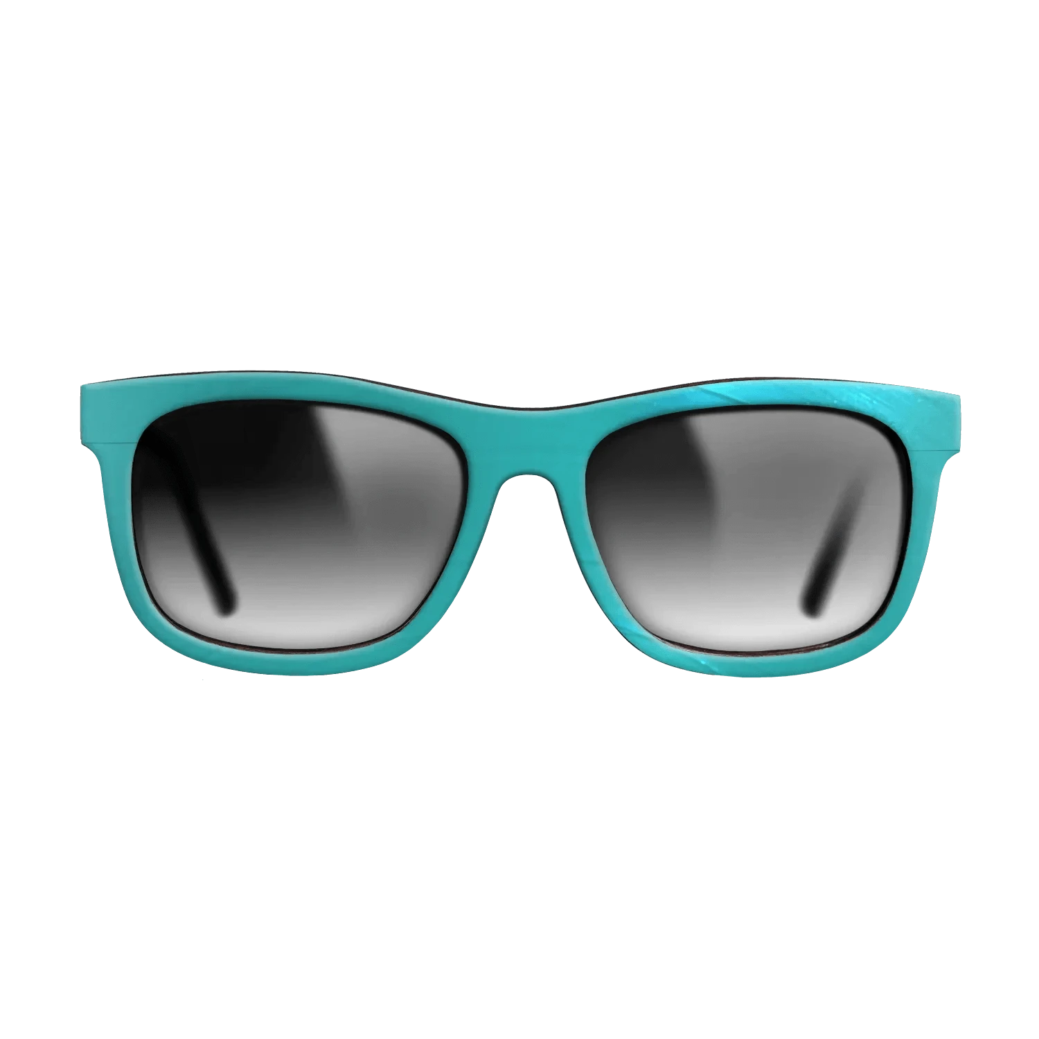Turquoise Vinyl Front Walnut - The Hero - Square - 2208 - SIRIS wood optic