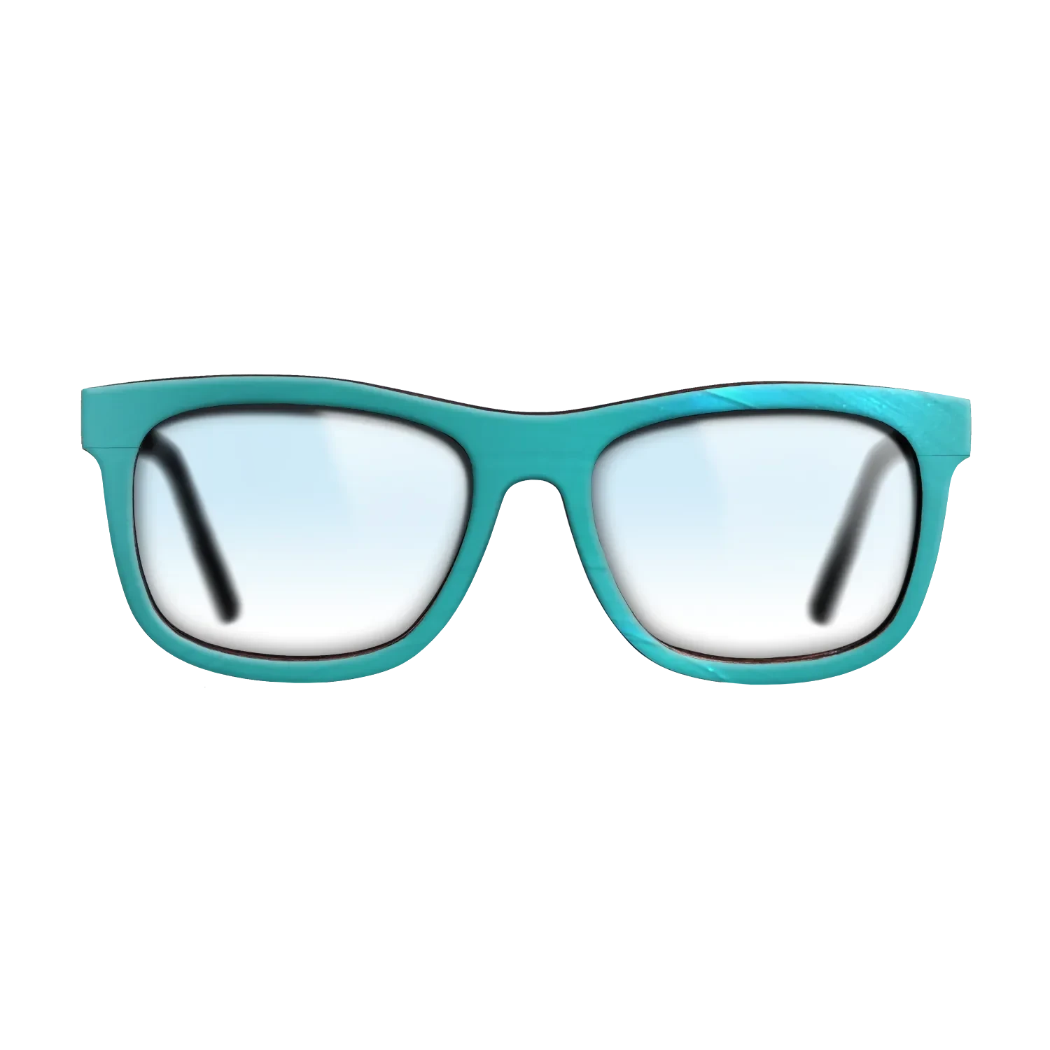 Turquoise Vinyl Front Walnut - The Hero - Square - 2208 - SIRIS wood optic