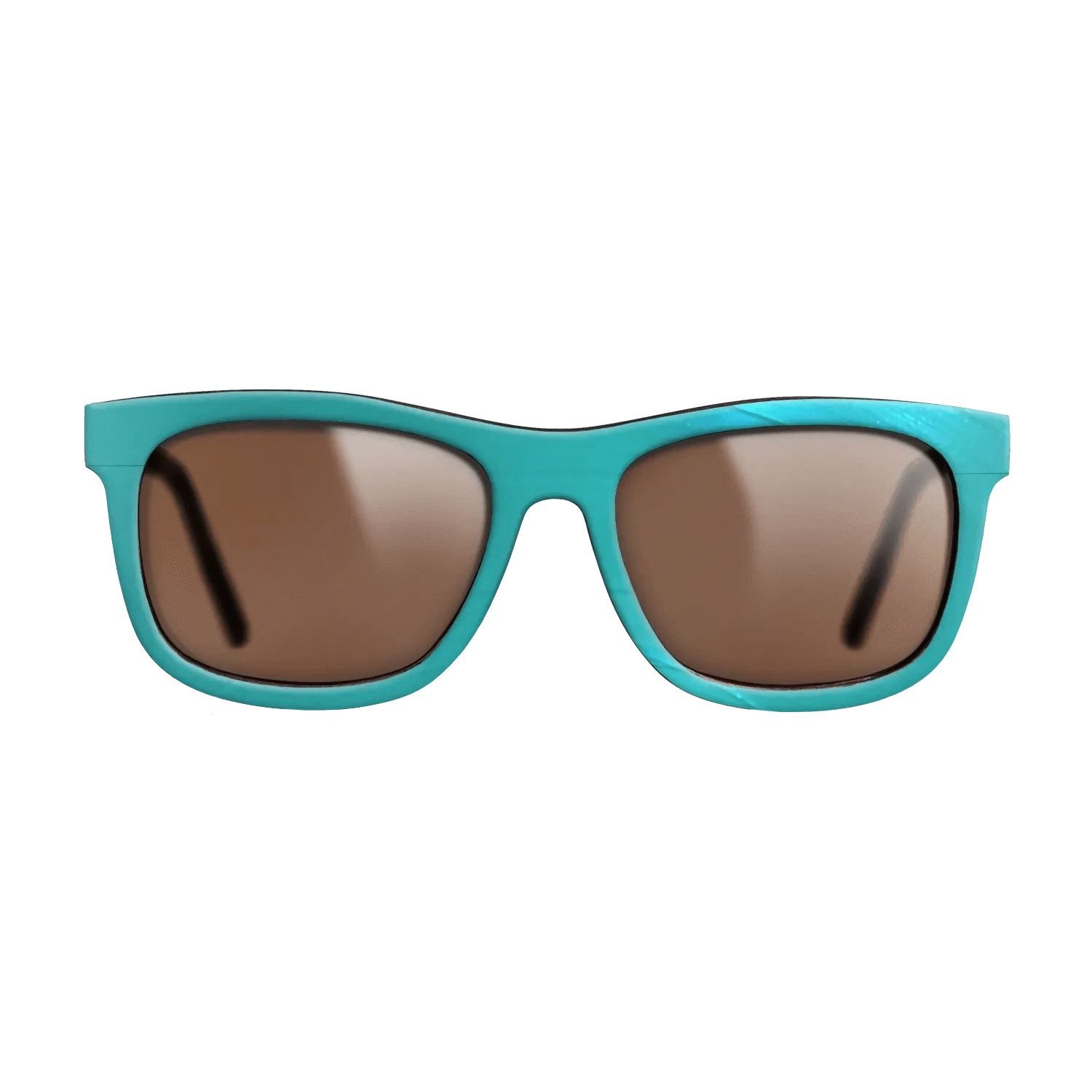 Turquoise Vinyl Front Walnut - The Hero - Square - 2208 - SIRIS wood optic
