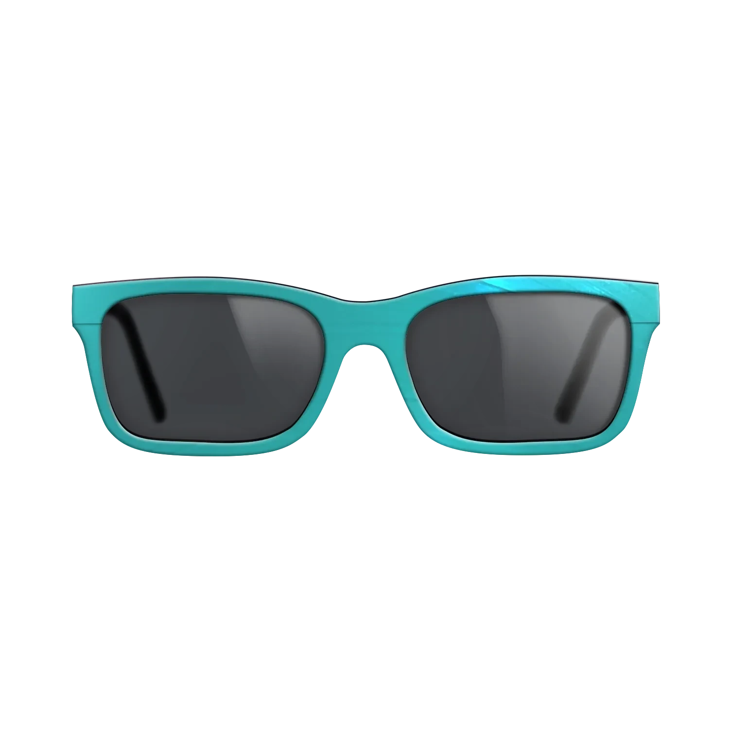 Turquoise Vinyl Front Walnut - The Sage - Rectangle - 2208 - SIRIS wood optic