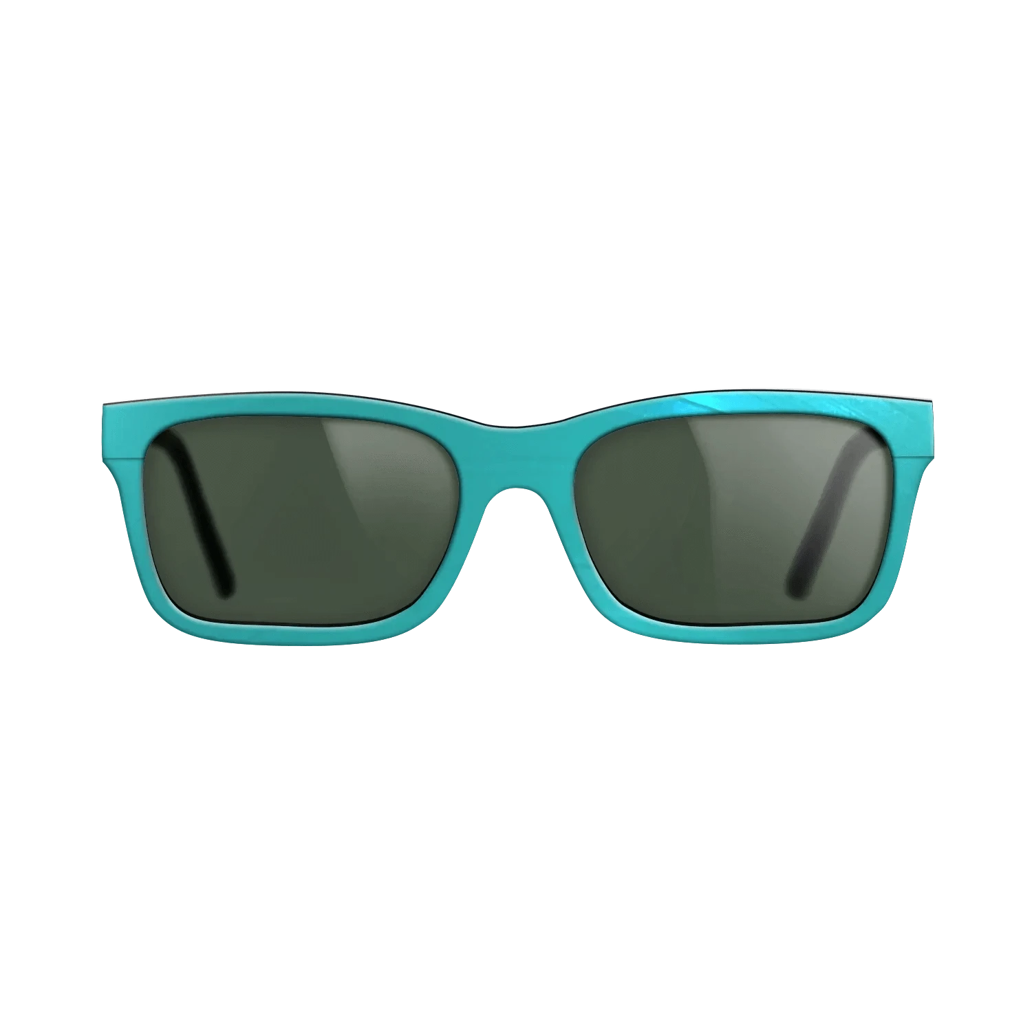 Turquoise Vinyl Front Walnut - The Sage - Rectangle - 2208 - SIRIS wood optic