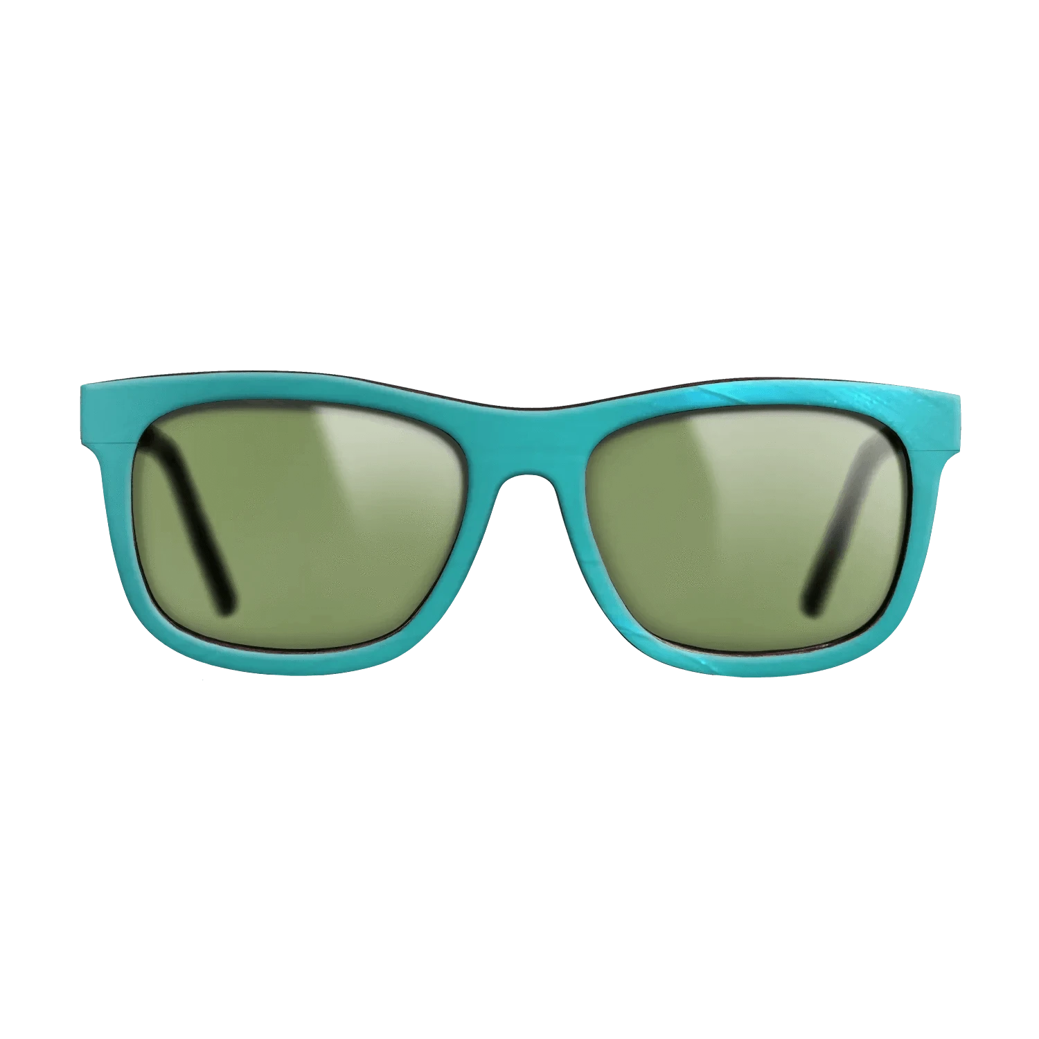 Turquoise Vinyl Front Walnut - The Hero - Square - 2208 - SIRIS wood optic