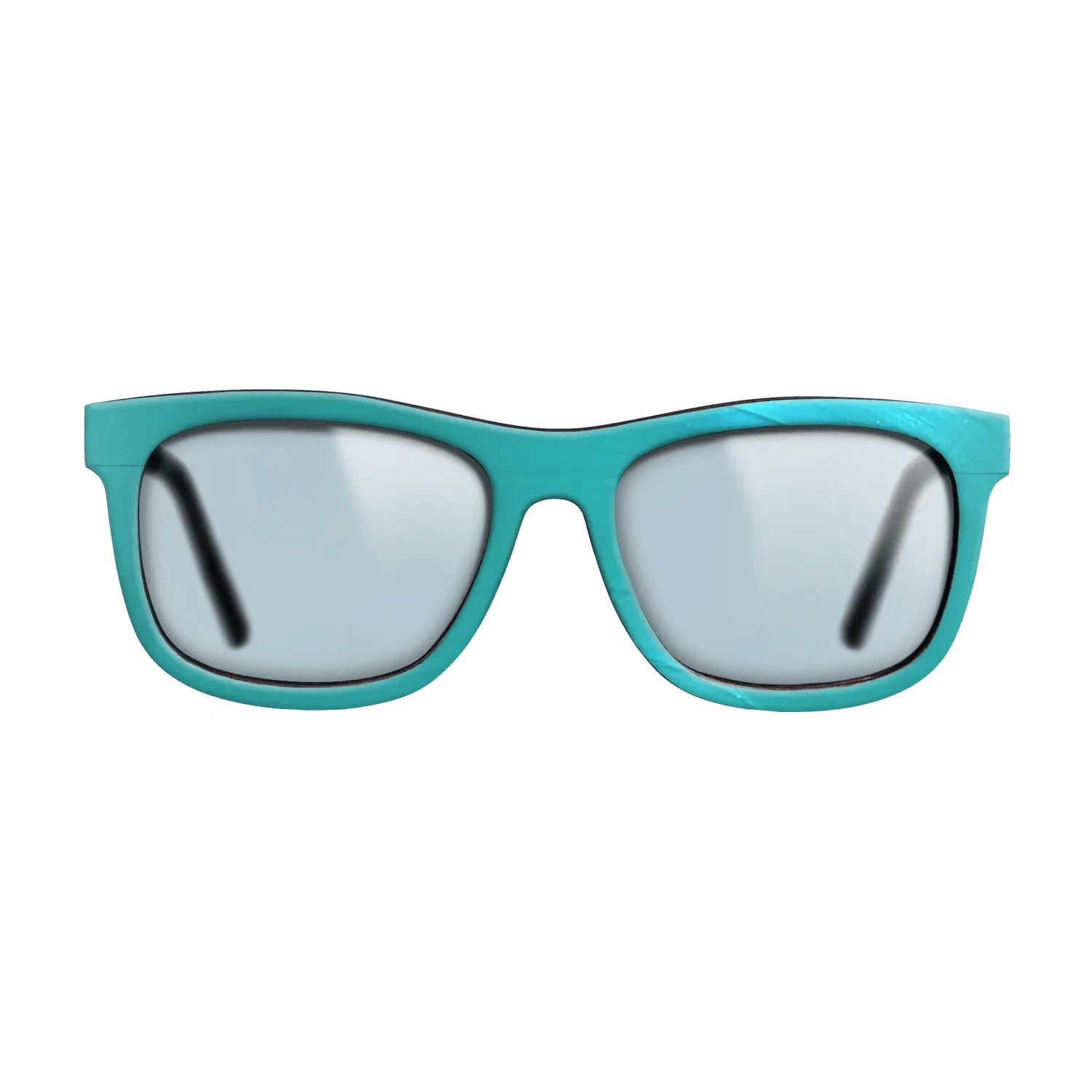 Turquoise Vinyl Front Walnut - The Hero - Square - 2208 - SIRIS wood optic