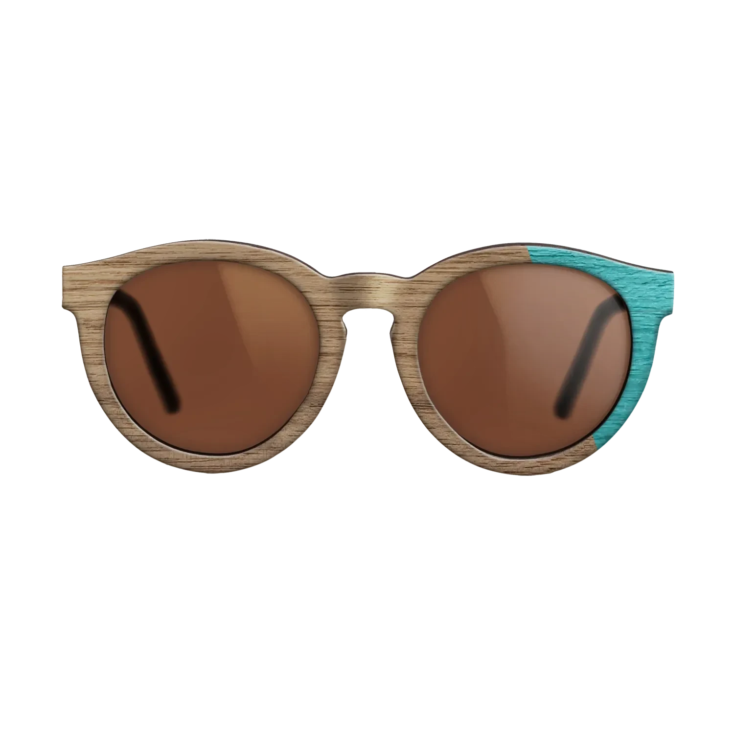 Walnut Turquoise Angle - The Rebel - Round - 2085 - Chroma - SIRIS wood optic