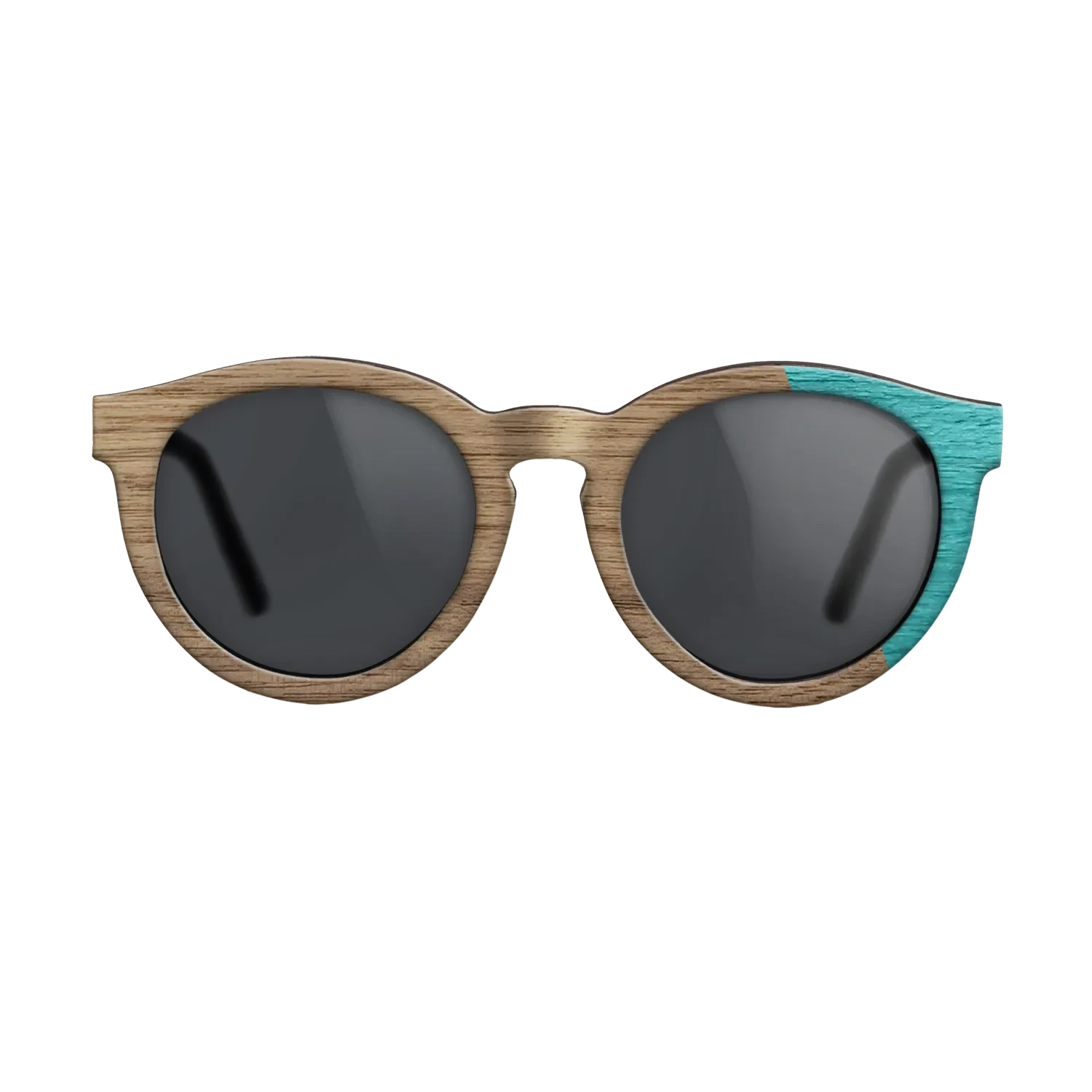 Walnut Turquoise Angle - The Rebel - Round - 2085 - Chroma - SIRIS wood optic