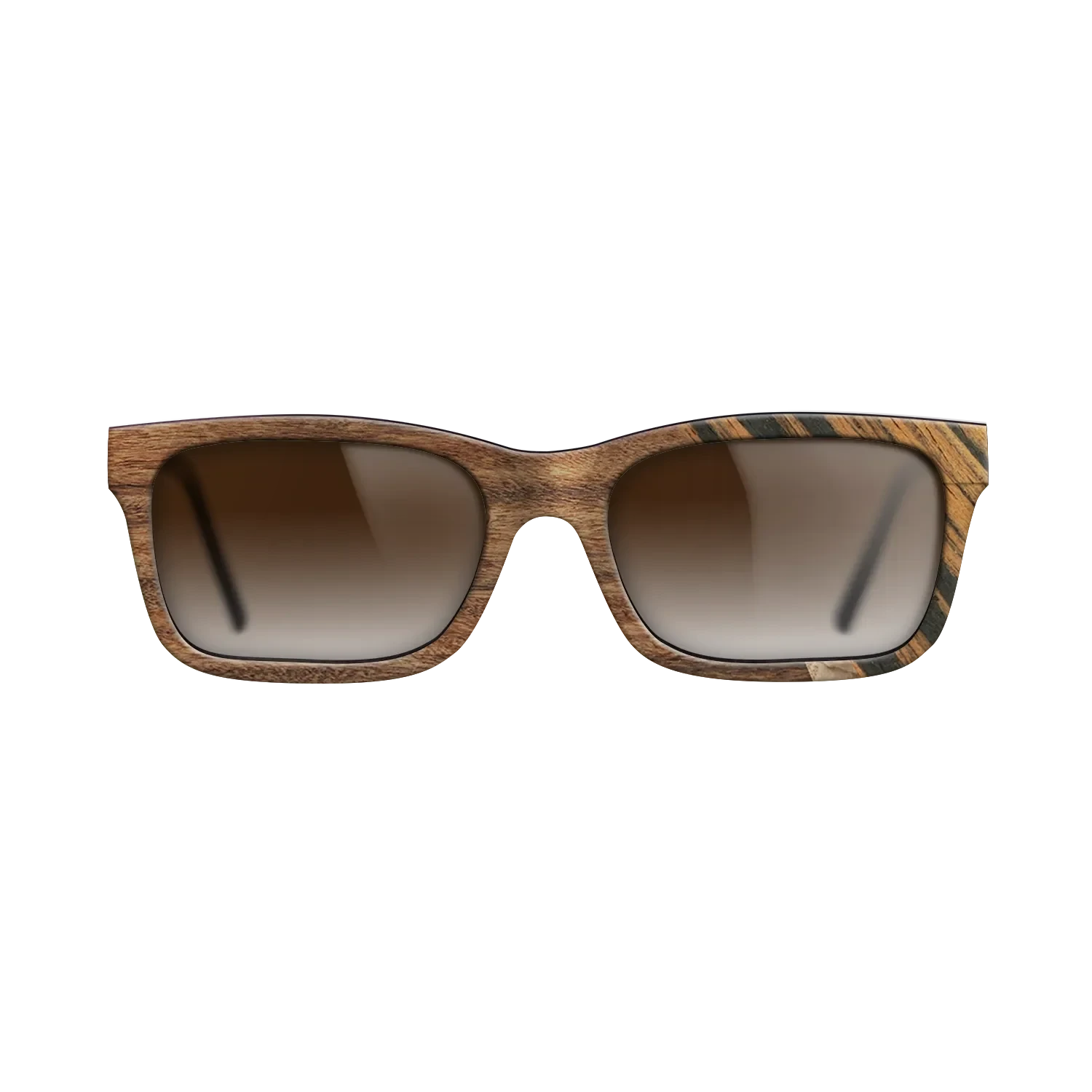 Italian Ebony,Santos Rosewood Dark,Olive Burl: Angle Cut - The Sage - Rectangle - SIRIS wood optic