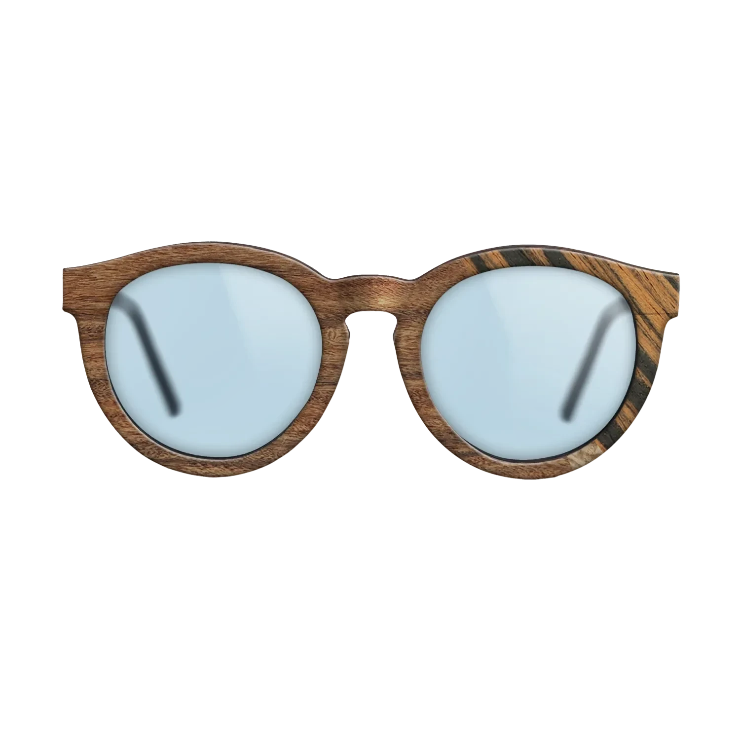 Italian Ebony,Santos Rosewood Dark,Olive Burl: Angle Cut - The Rebel - Round - SIRIS wood optic