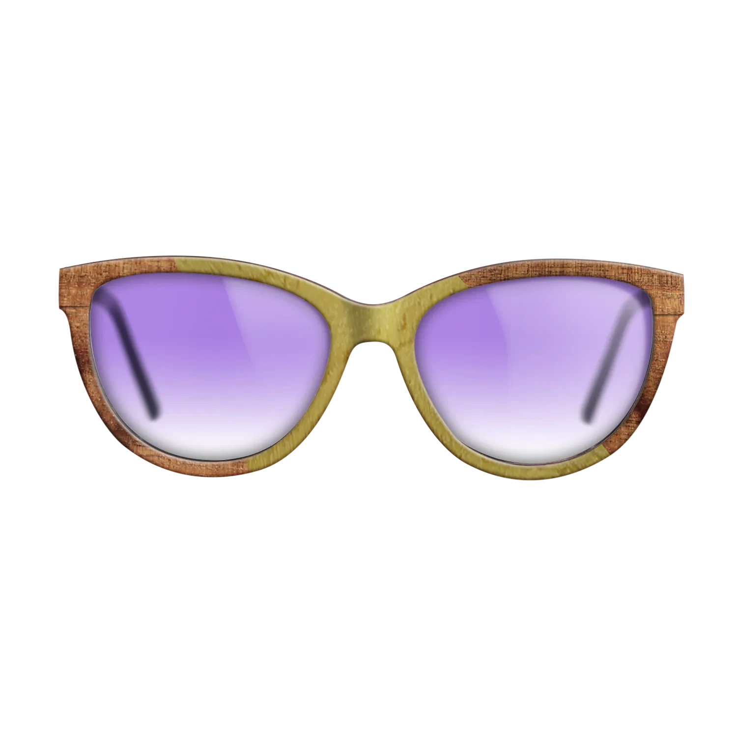 Walnut Burl,Poplar Dyed: Yellow,Koa: Angle Cut - The Maiden - Cat - SIRIS wood optic