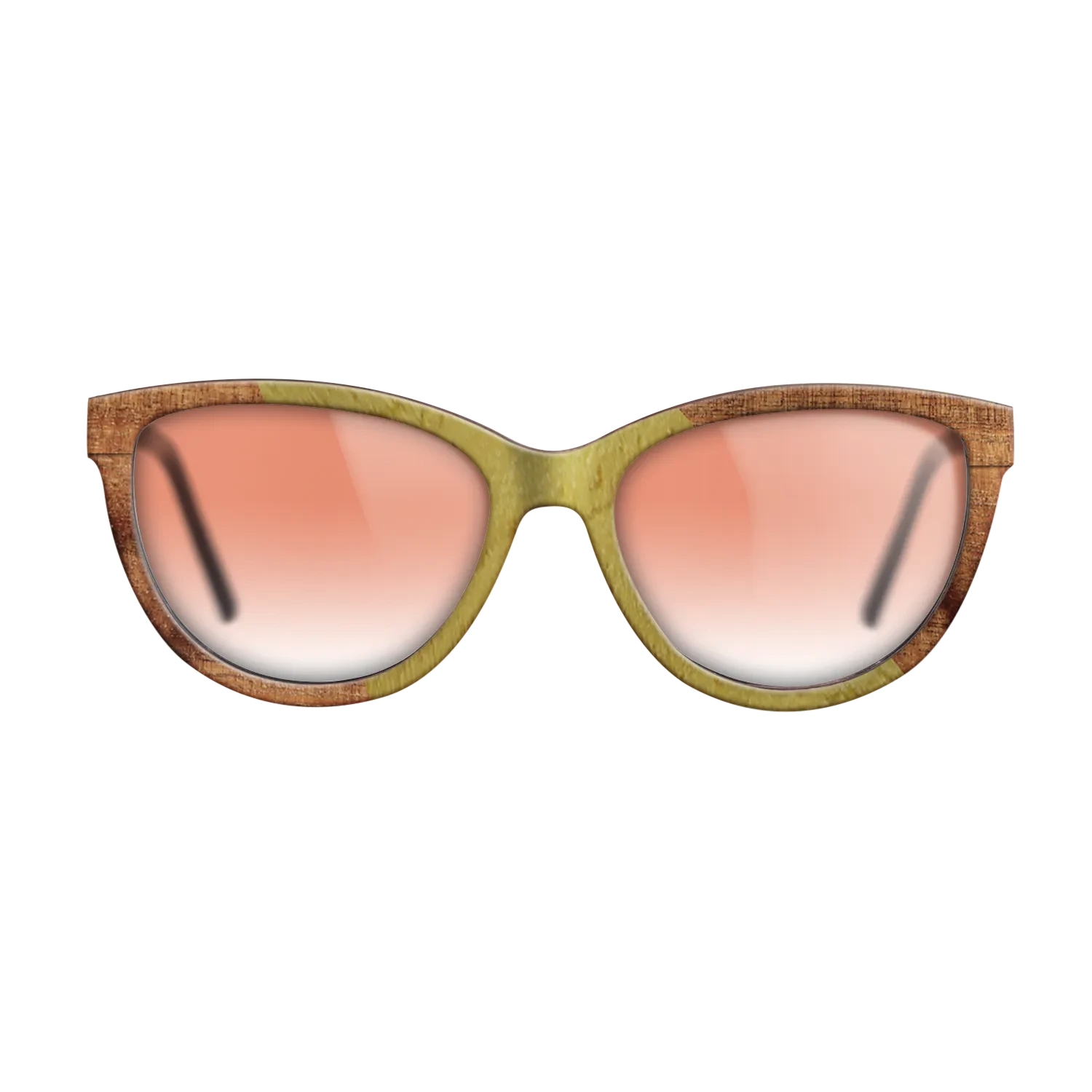 Walnut Burl,Poplar Dyed: Yellow,Koa: Angle Cut - The Maiden - Cat - SIRIS wood optic