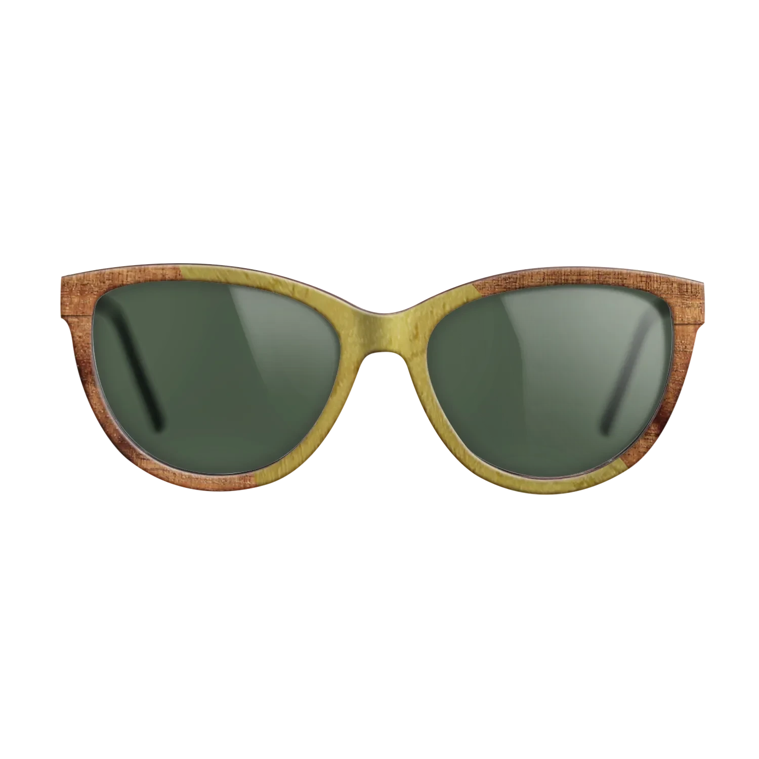 Walnut Burl,Poplar Dyed: Yellow,Koa: Angle Cut - The Maiden - Cat - SIRIS wood optic