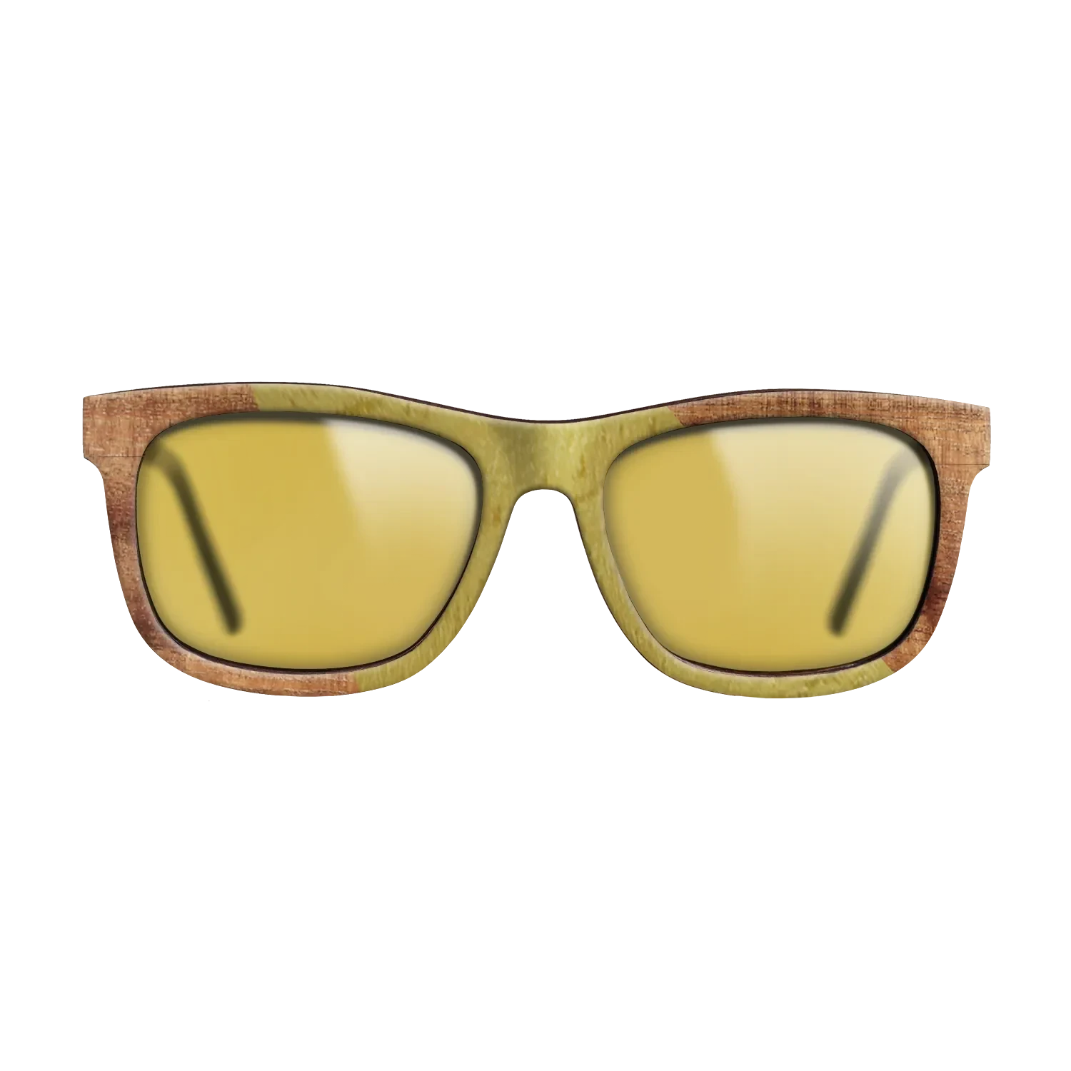 Walnut Burl,Poplar Dyed: Yellow,Koa: Angle Cut - The Hero - Square - SIRIS wood optic