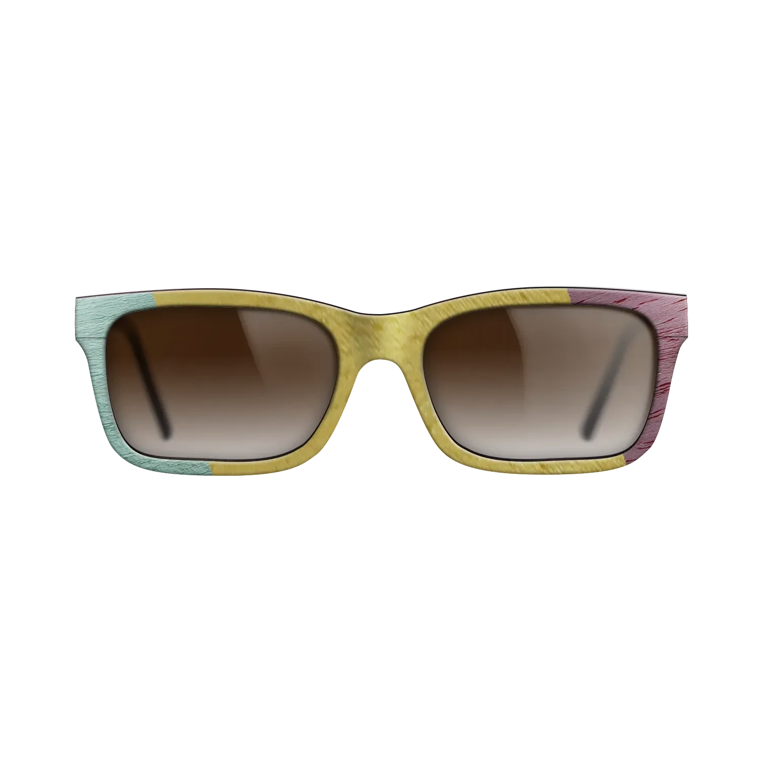 Poplar Dyed: Grey,Poplar Dyed: Yellow,Poplar Dyed: Red,Poplar Dyed: Purple: Angle Cut - The Sage - Rectangle - SIRIS wood optic