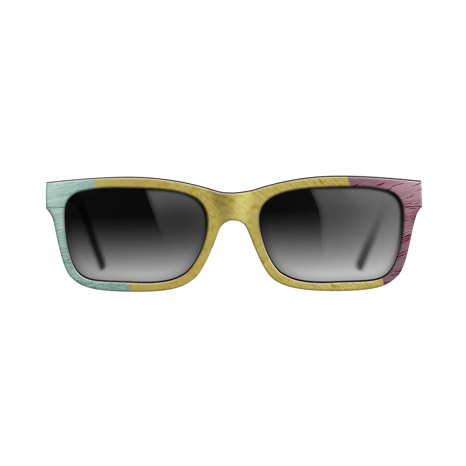 Poplar Dyed: Grey,Poplar Dyed: Yellow,Poplar Dyed: Red,Poplar Dyed: Purple: Angle Cut - The Sage - Rectangle - SIRIS wood optic