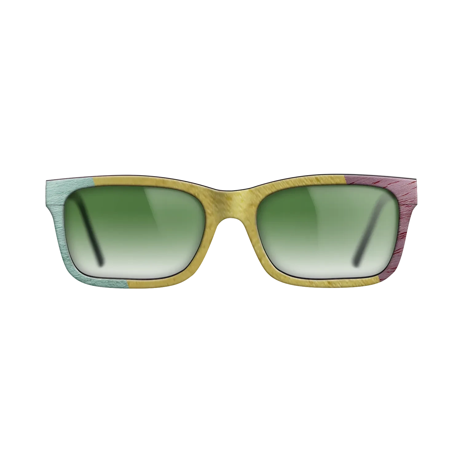 Poplar Dyed: Grey,Poplar Dyed: Yellow,Poplar Dyed: Red,Poplar Dyed: Purple: Angle Cut - The Sage - Rectangle - SIRIS wood optic